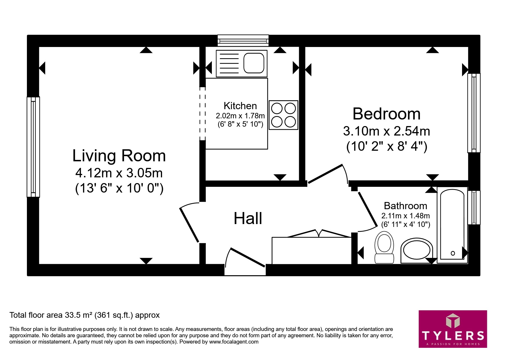 141, The Sycamores, Cambridge floorplan