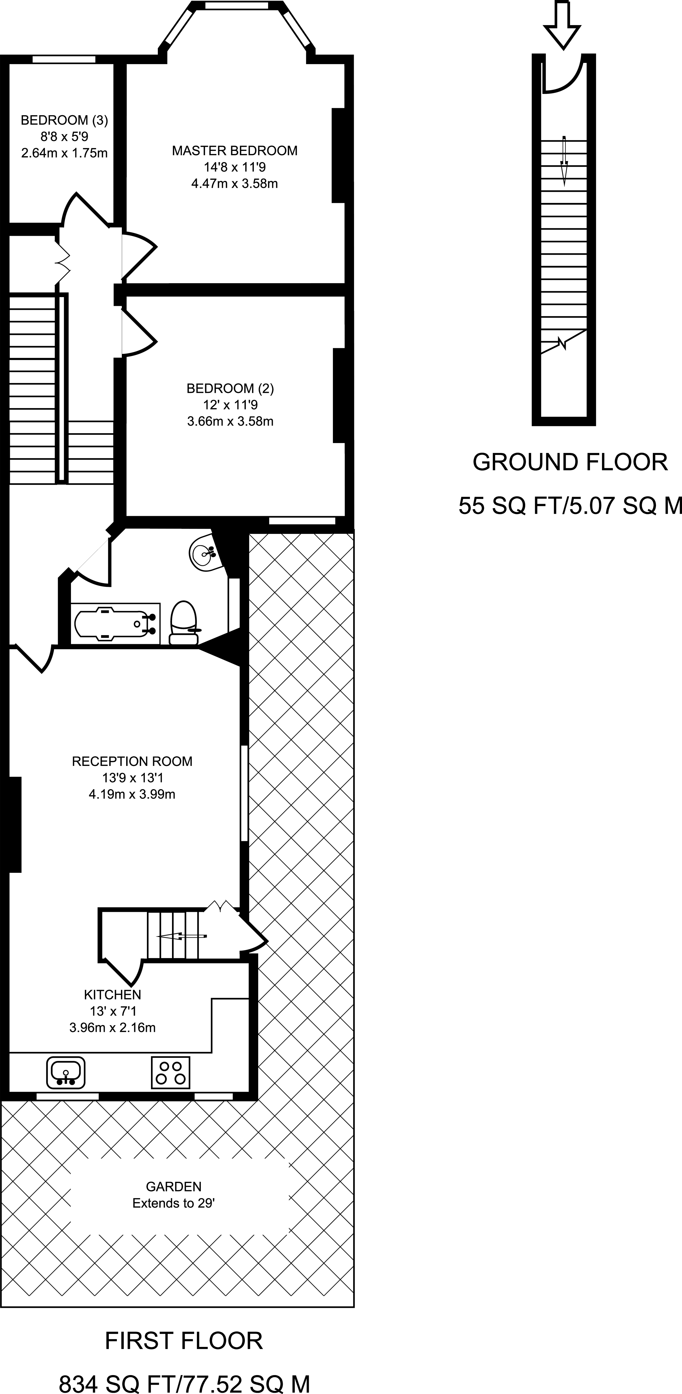 3 Bedrooms Flat to rent in Newton Road, Cricklewood NW2