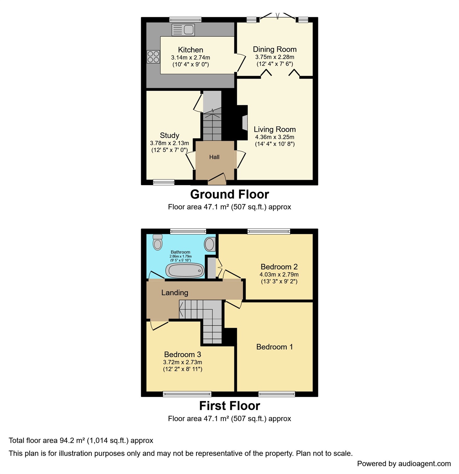 98, Brindley Avenue, Winsford floorplan