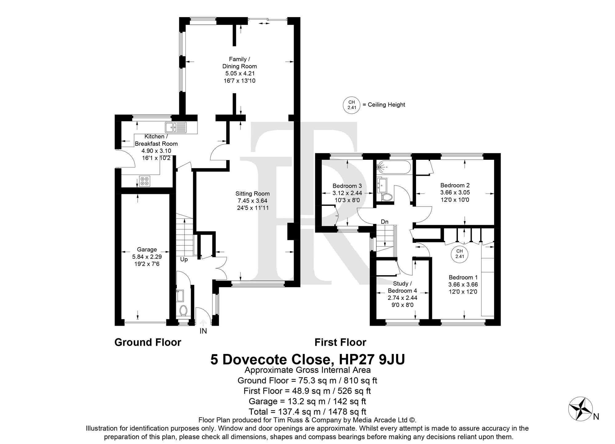 5 Dovecote Close, Princes Risborough floorplan