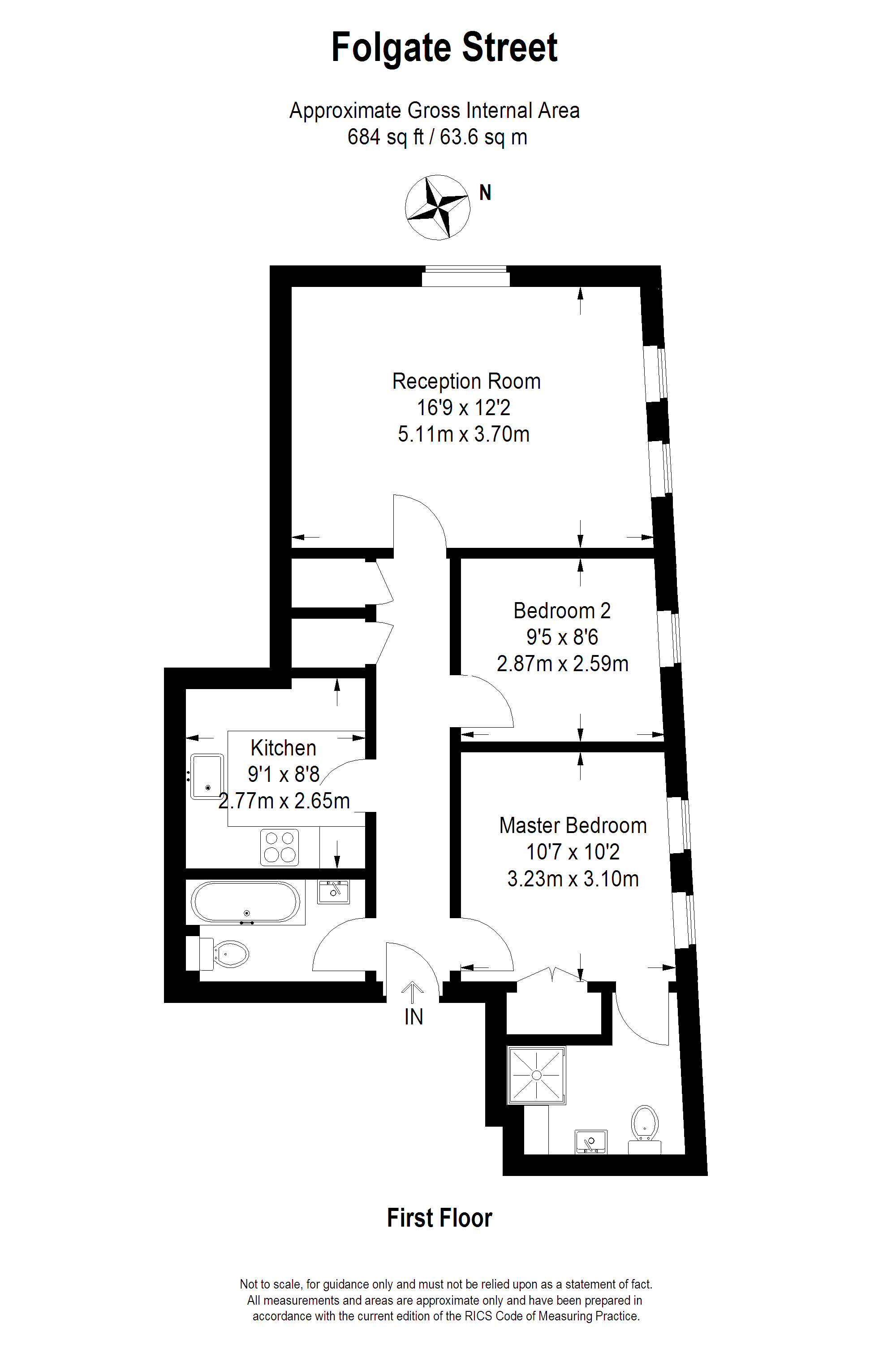 2 Bedrooms Flat to rent in Folgate Street, London E1