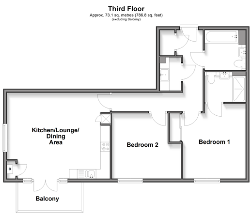 Glenway Road, Rochester floorplan