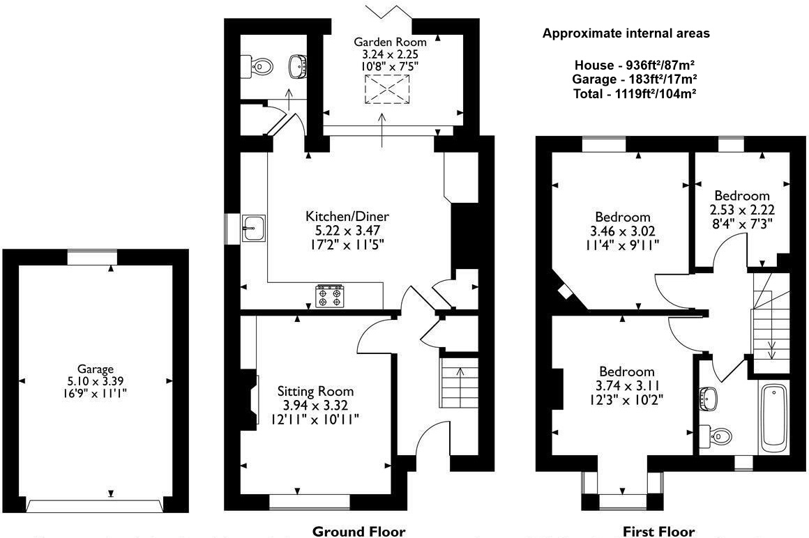 56, Purley Road, Glos floorplan
