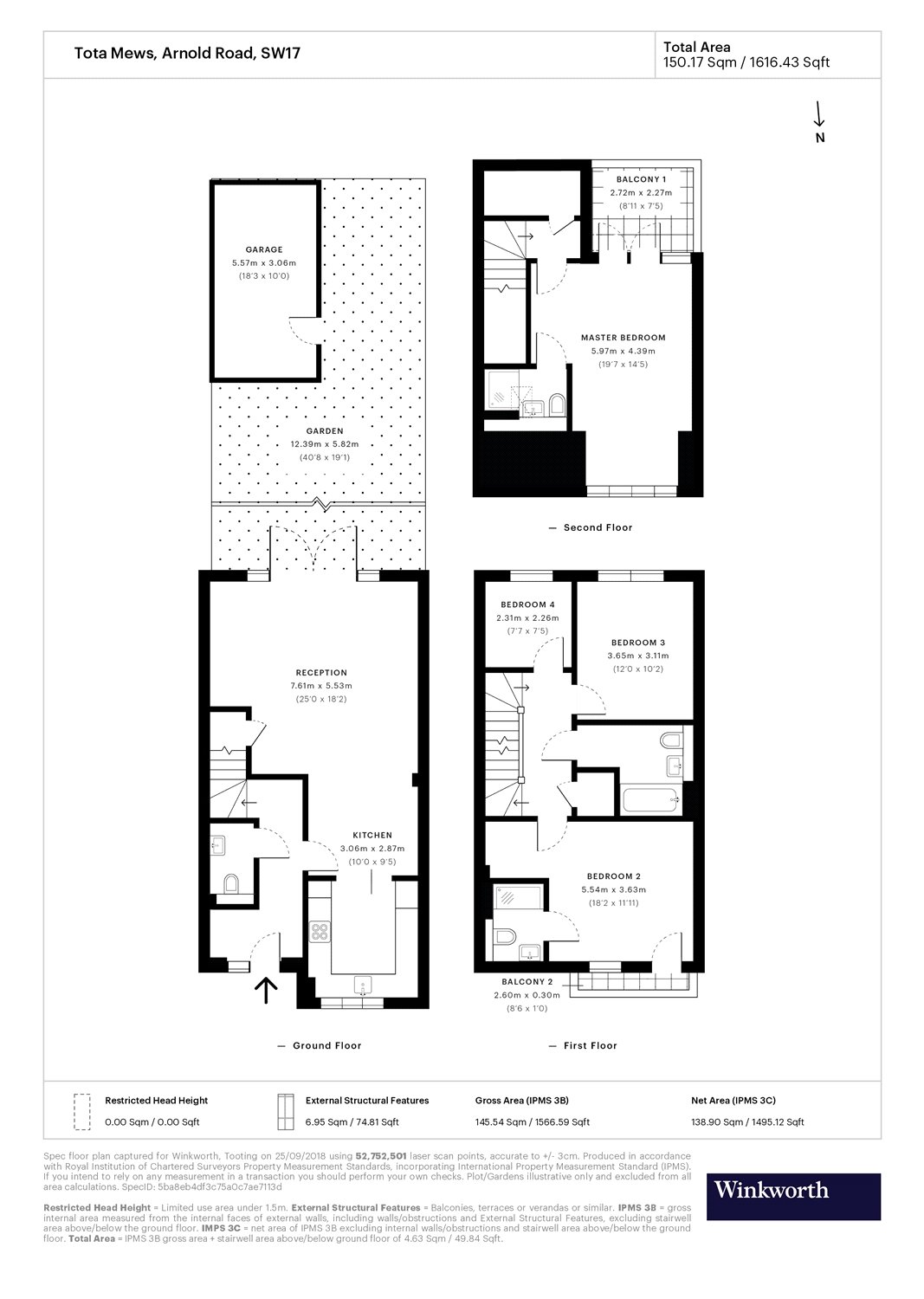 4 Bedrooms Terraced house for sale in Arnold Road, London SW17