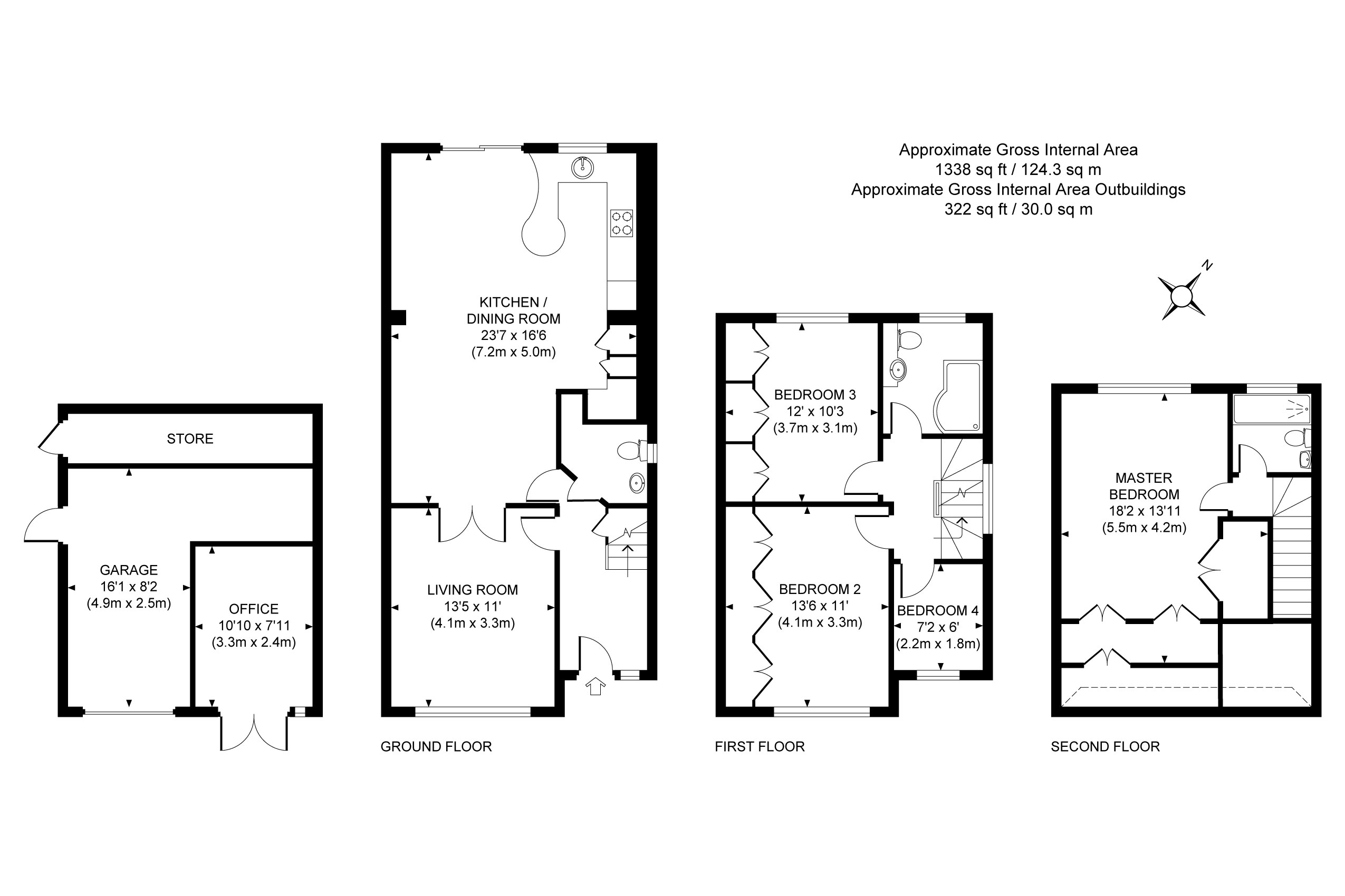 4 Bedrooms Semi-detached house for sale in Horsell, Woking, Surrey GU21