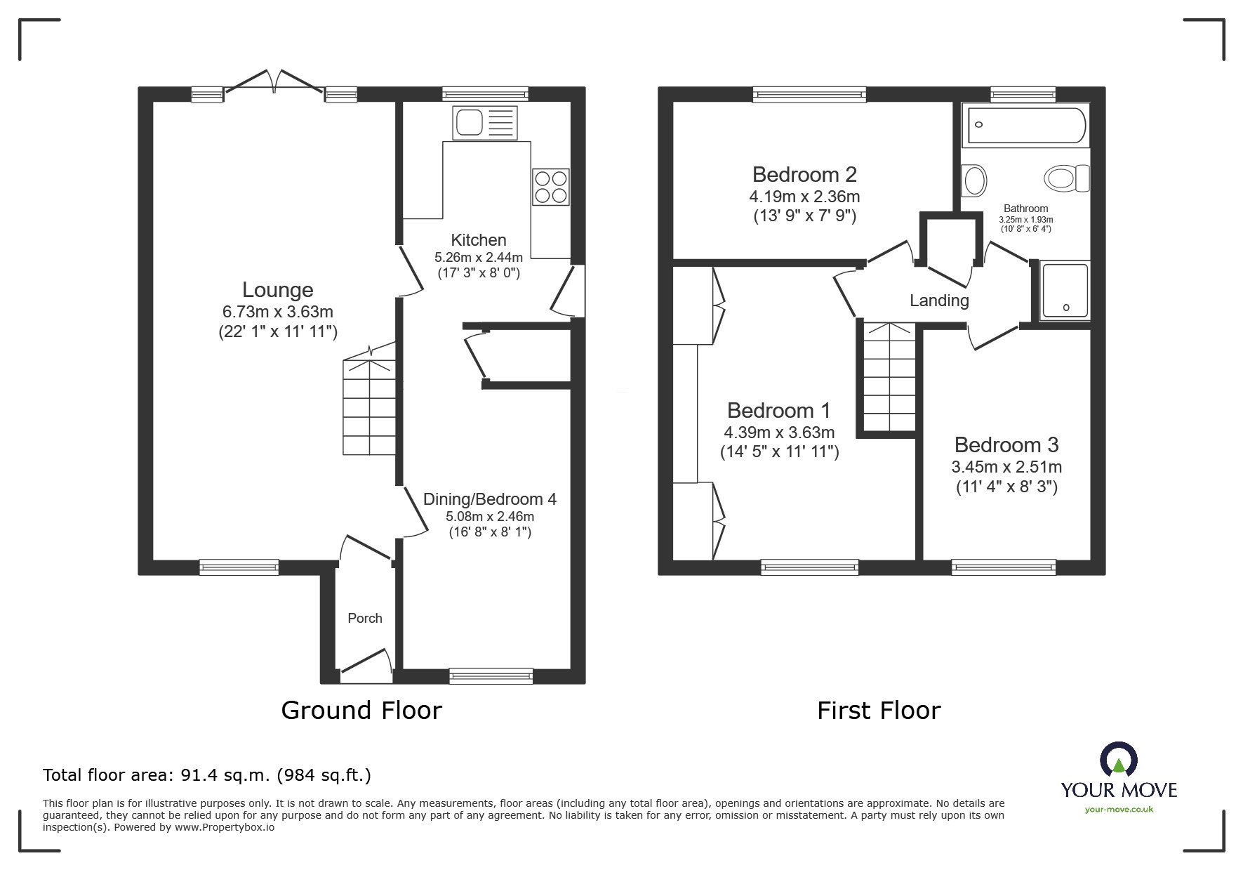 27, Bignal Drive, Leicester floorplan