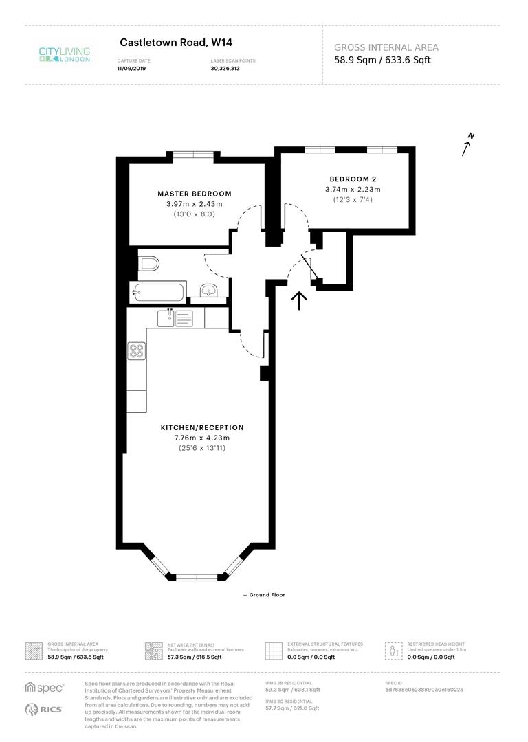 Castletown Road, London floorplan