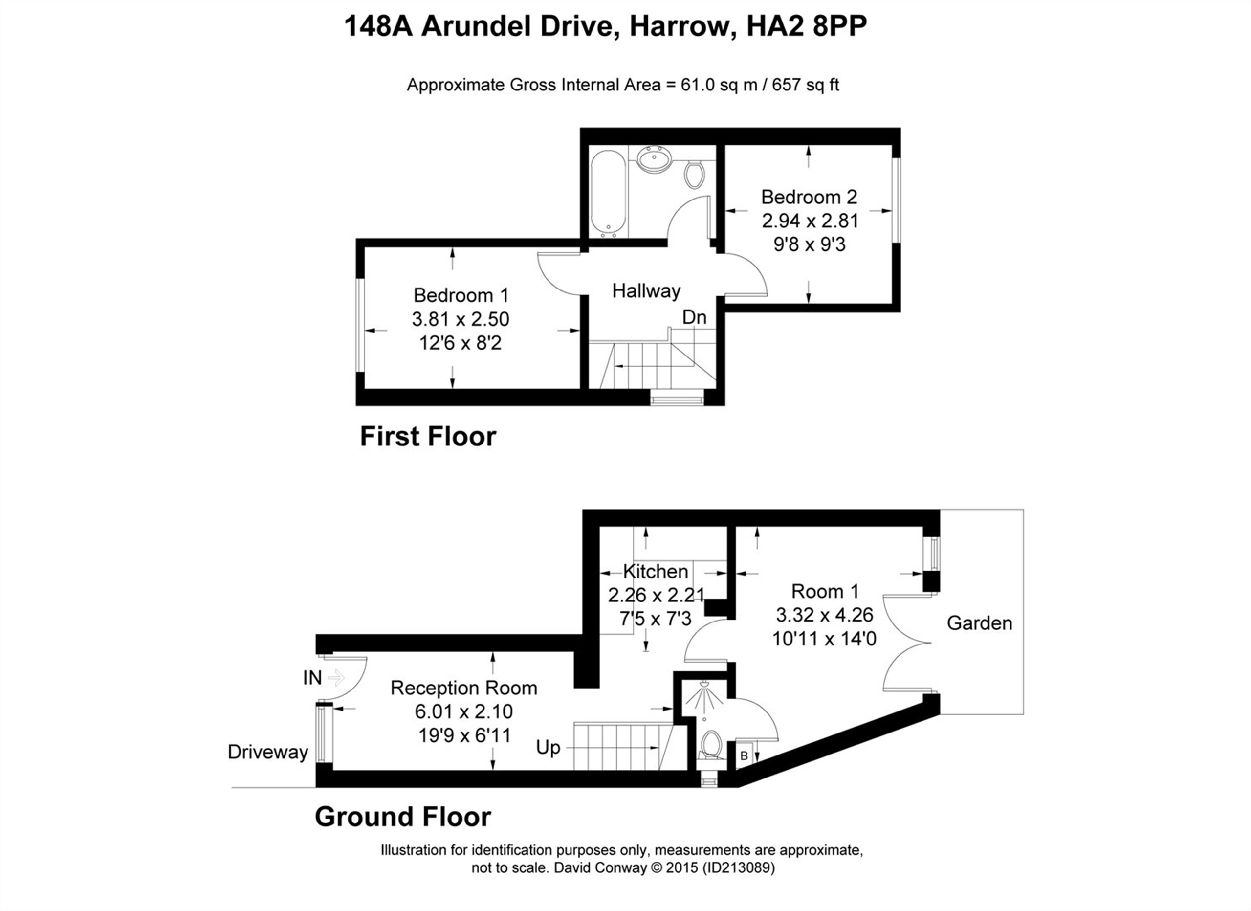 148A, Arundel Drive, Harrow floorplan