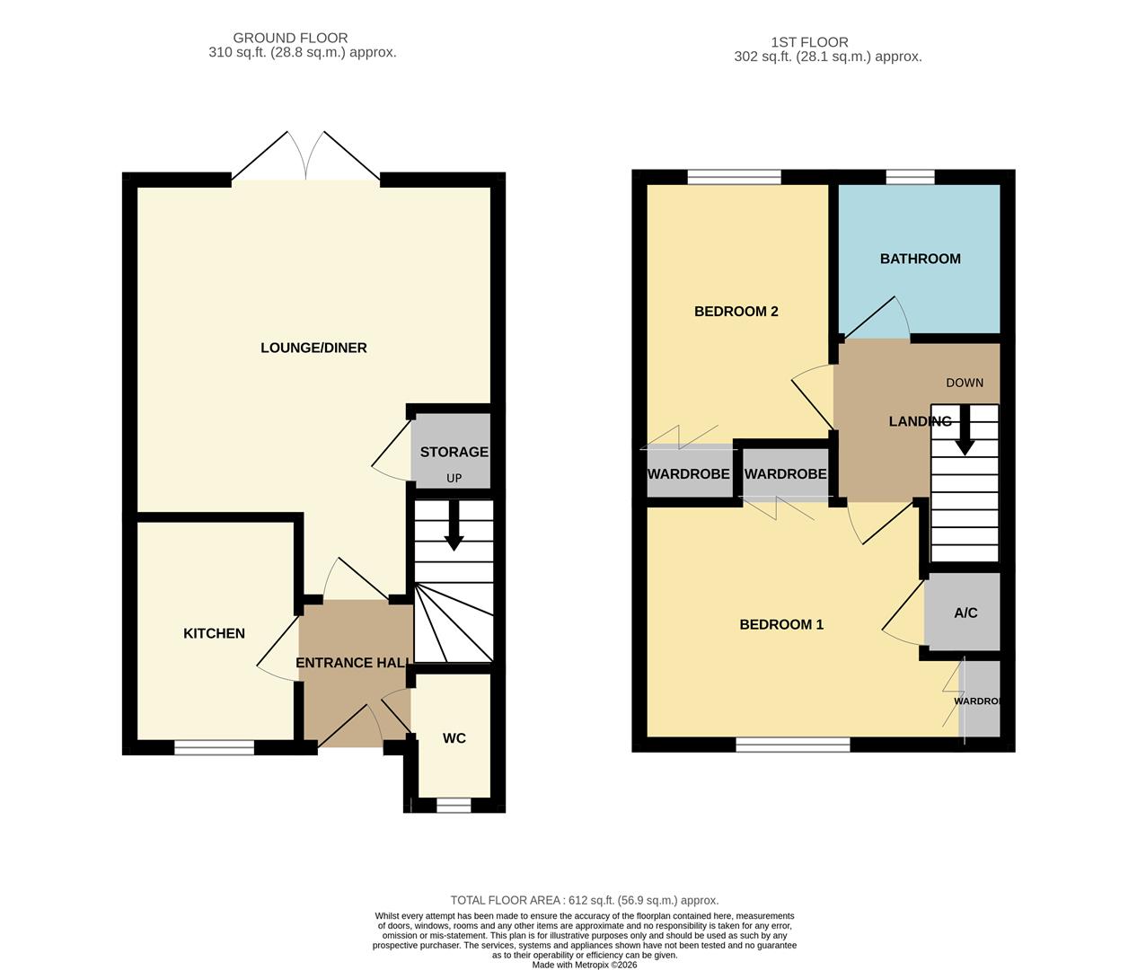 43, Holystone Way, Lowestoft floorplan