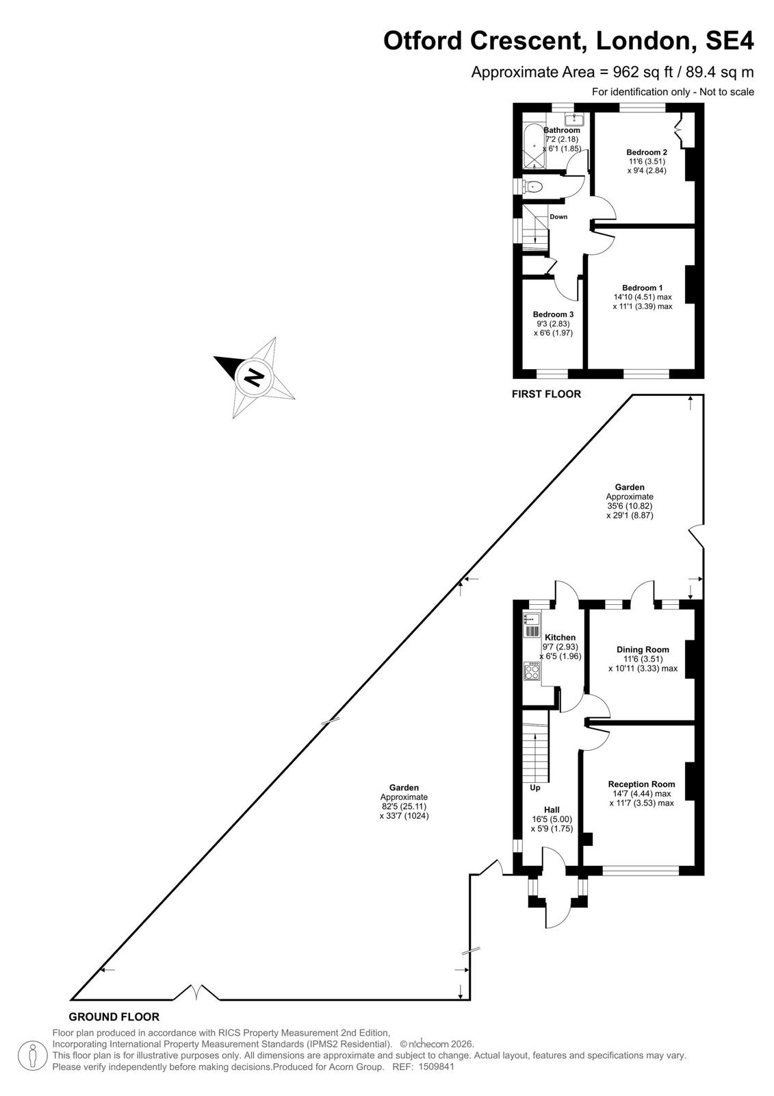 38, Otford Crescent, London floorplan