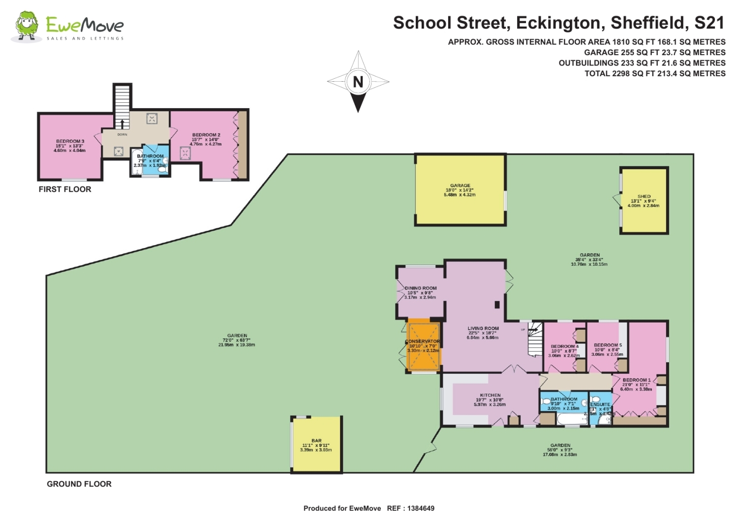 8a, School Street, Sheffield floorplan