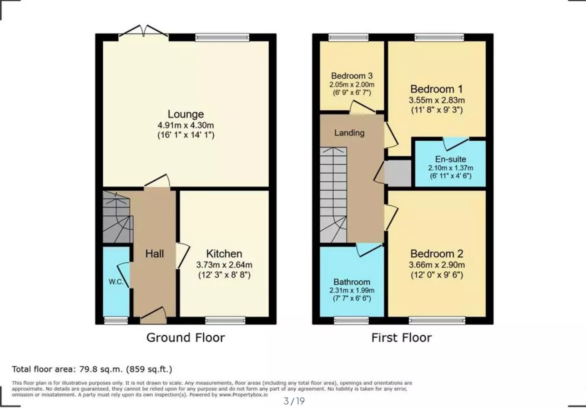1 Kellett Close, Washington floorplan