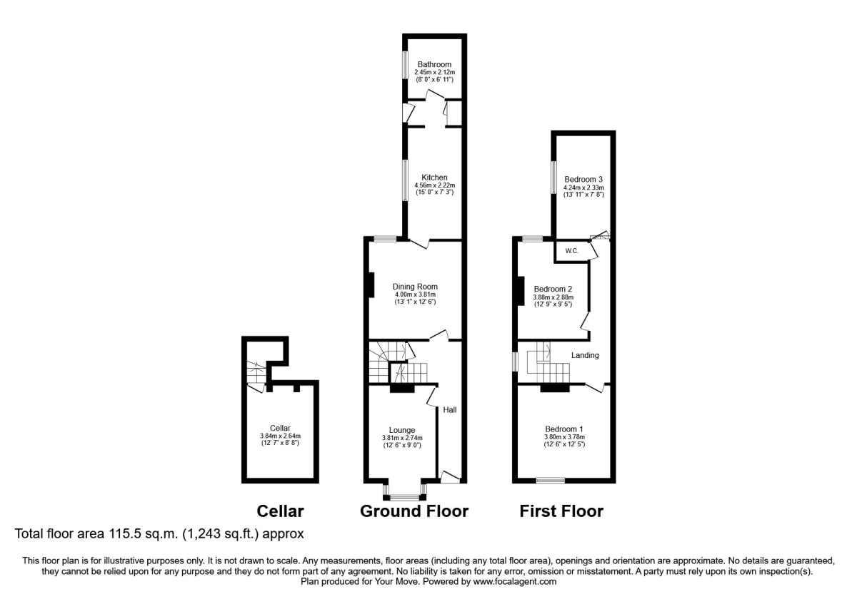 276, Stourbridge Road, West Midlands floorplan