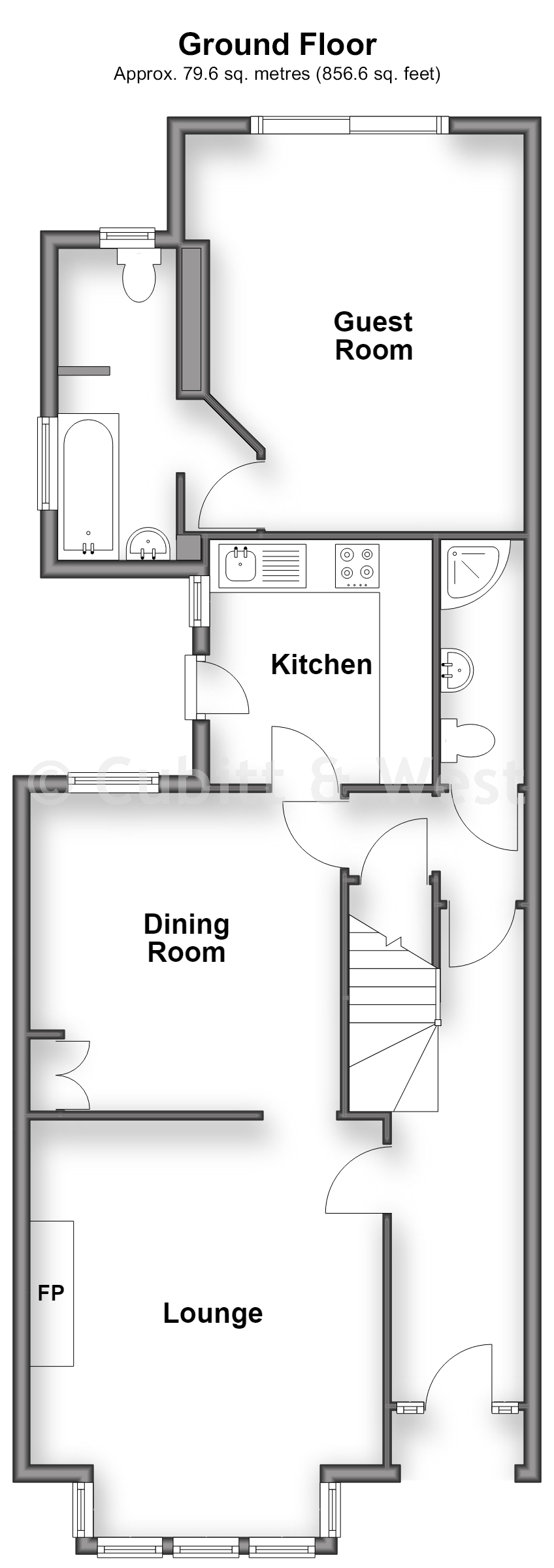 76, Onslow Gardens, Wallington floorplan