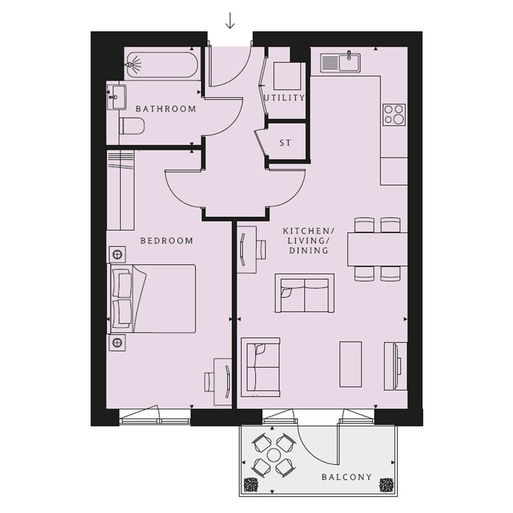 "Cornflower House" at Springfield Drive, London SW17, 1 bedroom flat for sale 64708573