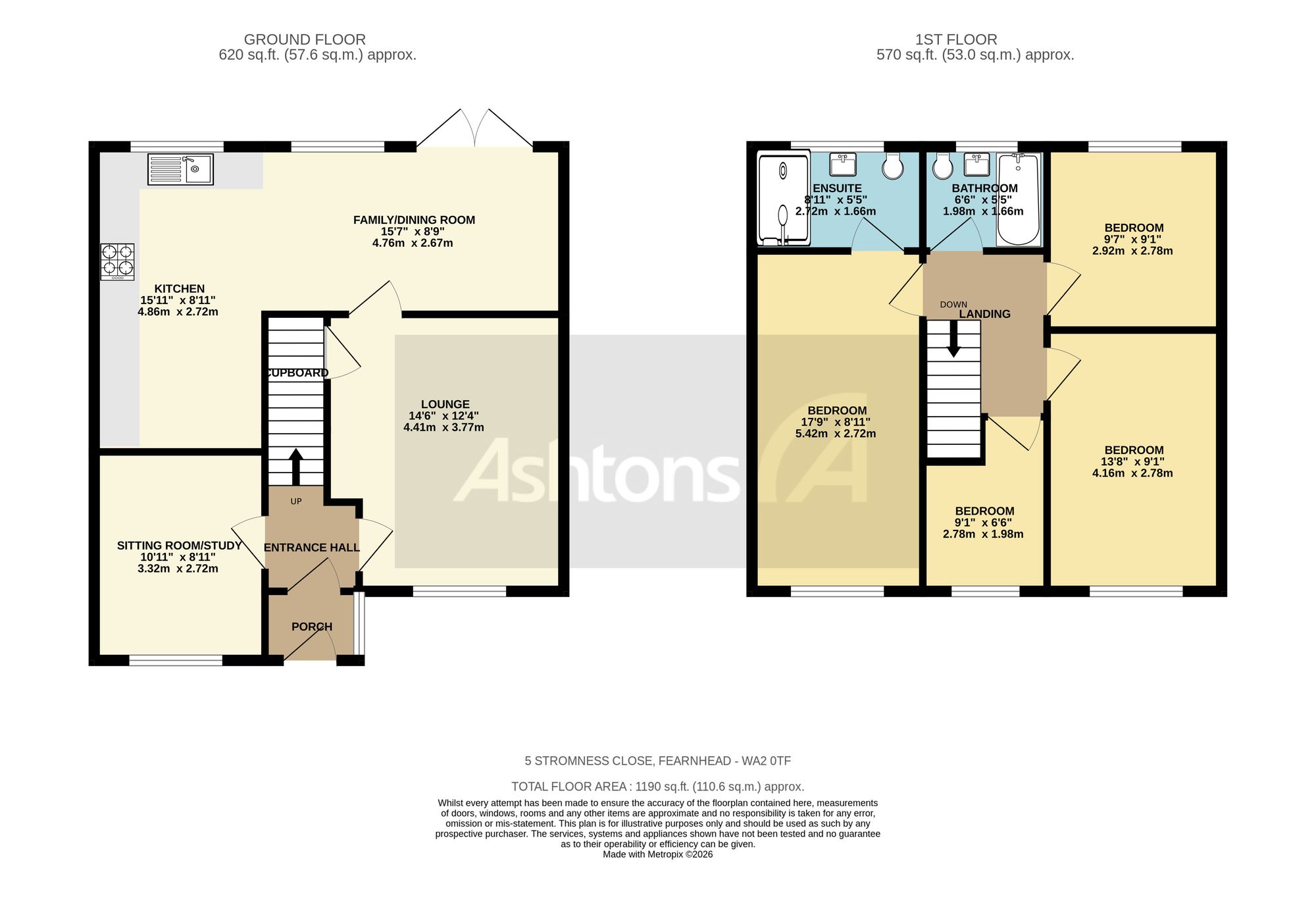 5 Stromness Close, Warrington floorplan