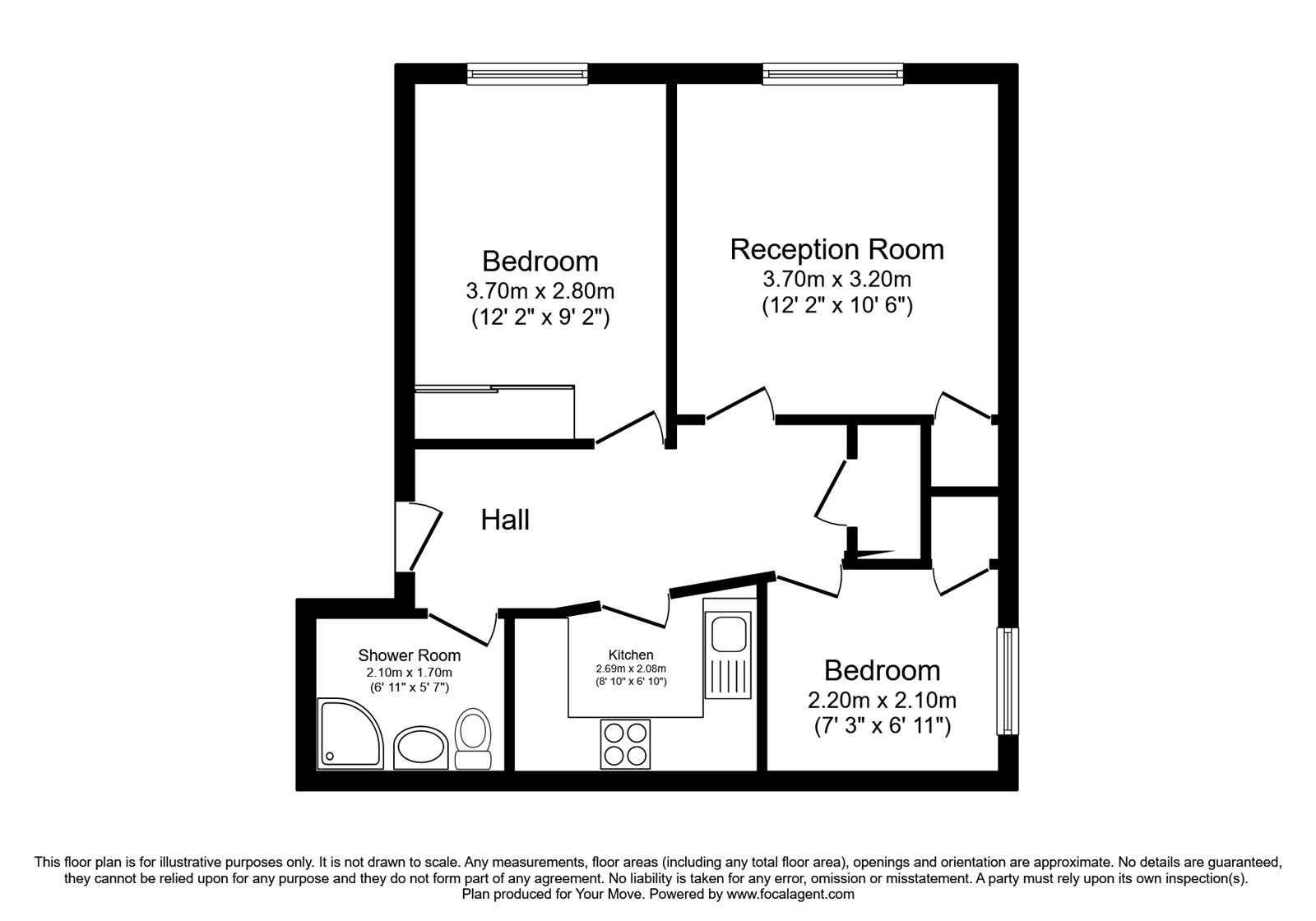 Onslow Gardens, Wallington SM6, 2 bedroom flat to rent 63958973