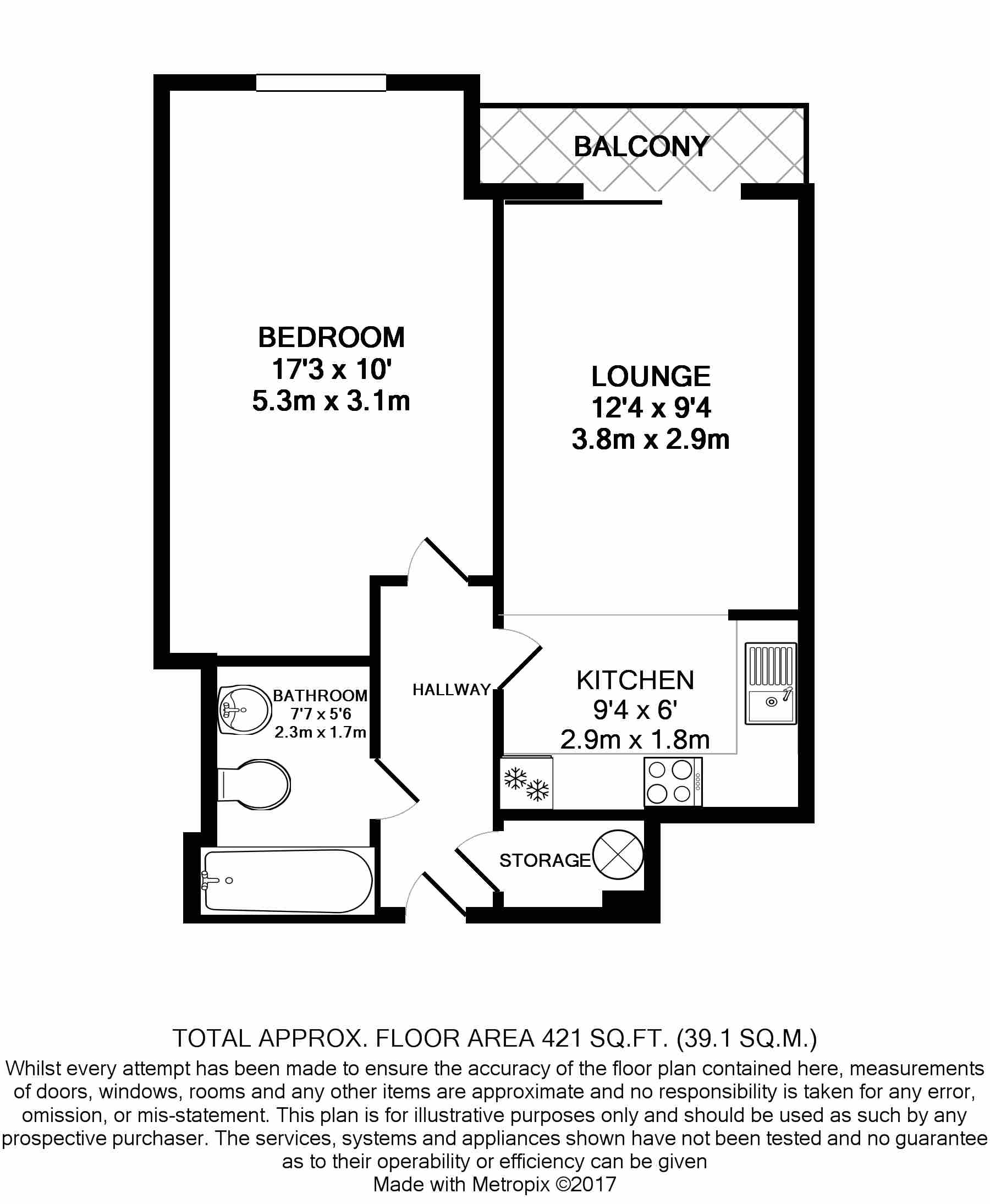 Long Lane, London floorplan