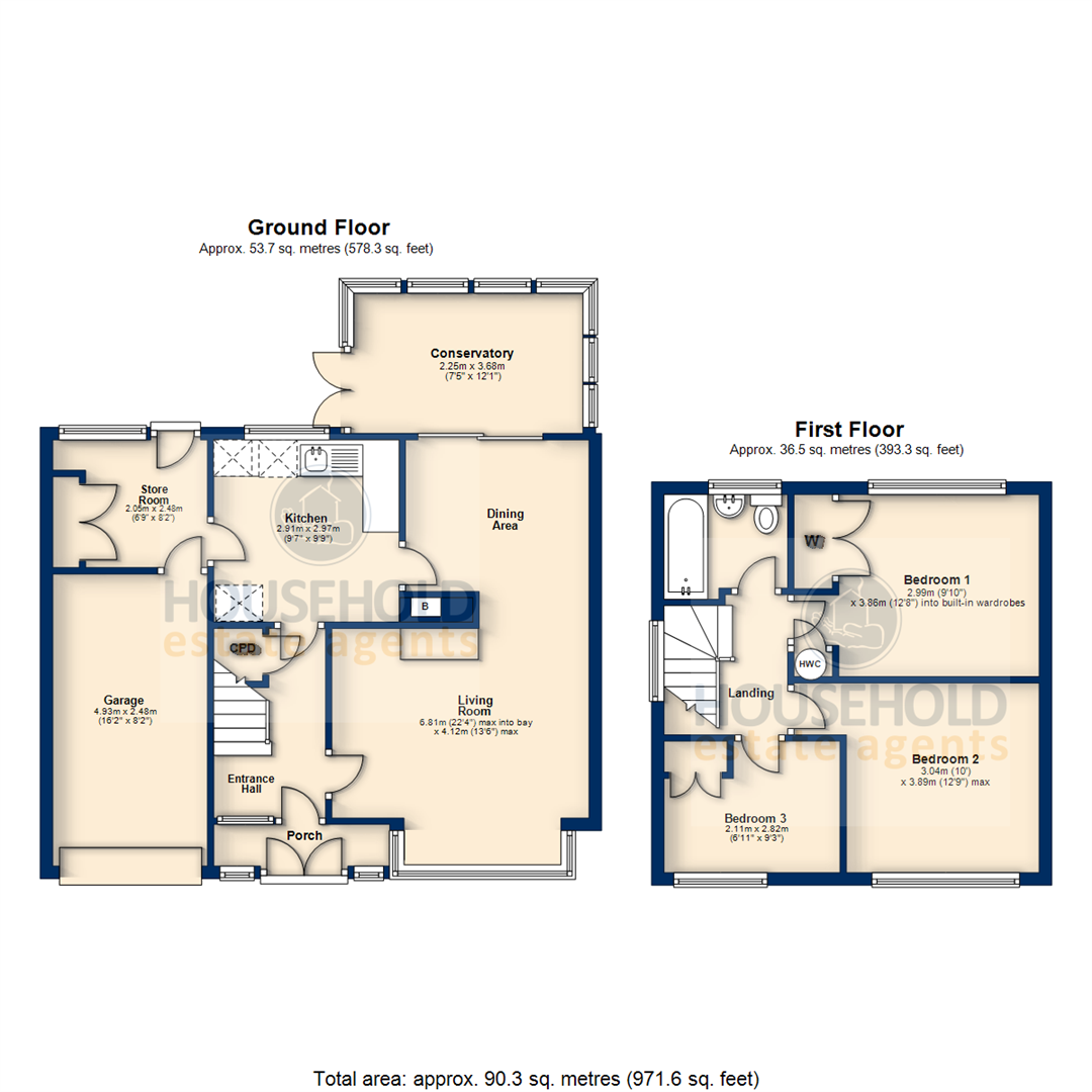 3 Bedrooms Semi-detached house for sale in Kirkstone Drive, Dunstable, Bedfordshire LU6