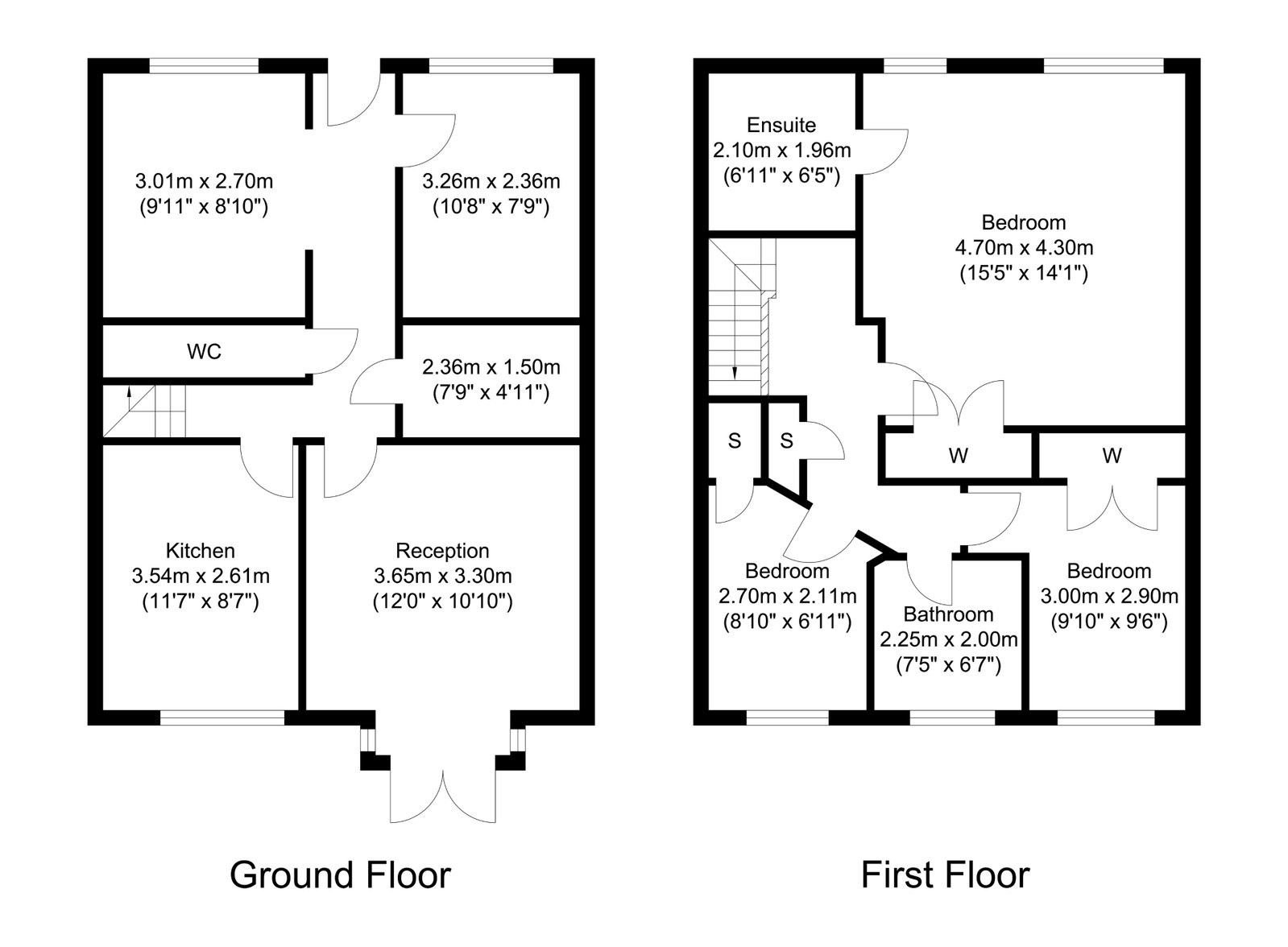 45, Thorn Close, Rugeley floorplan