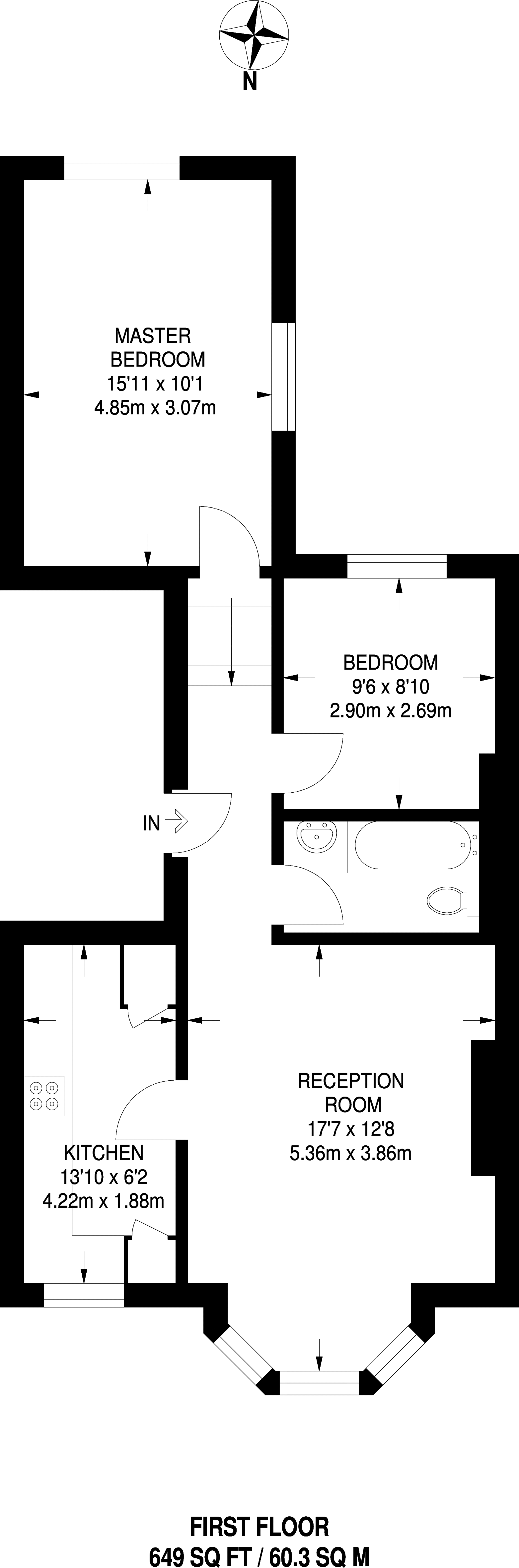 2 Bedrooms Flat to rent in Weech Road, West Hampstead NW6