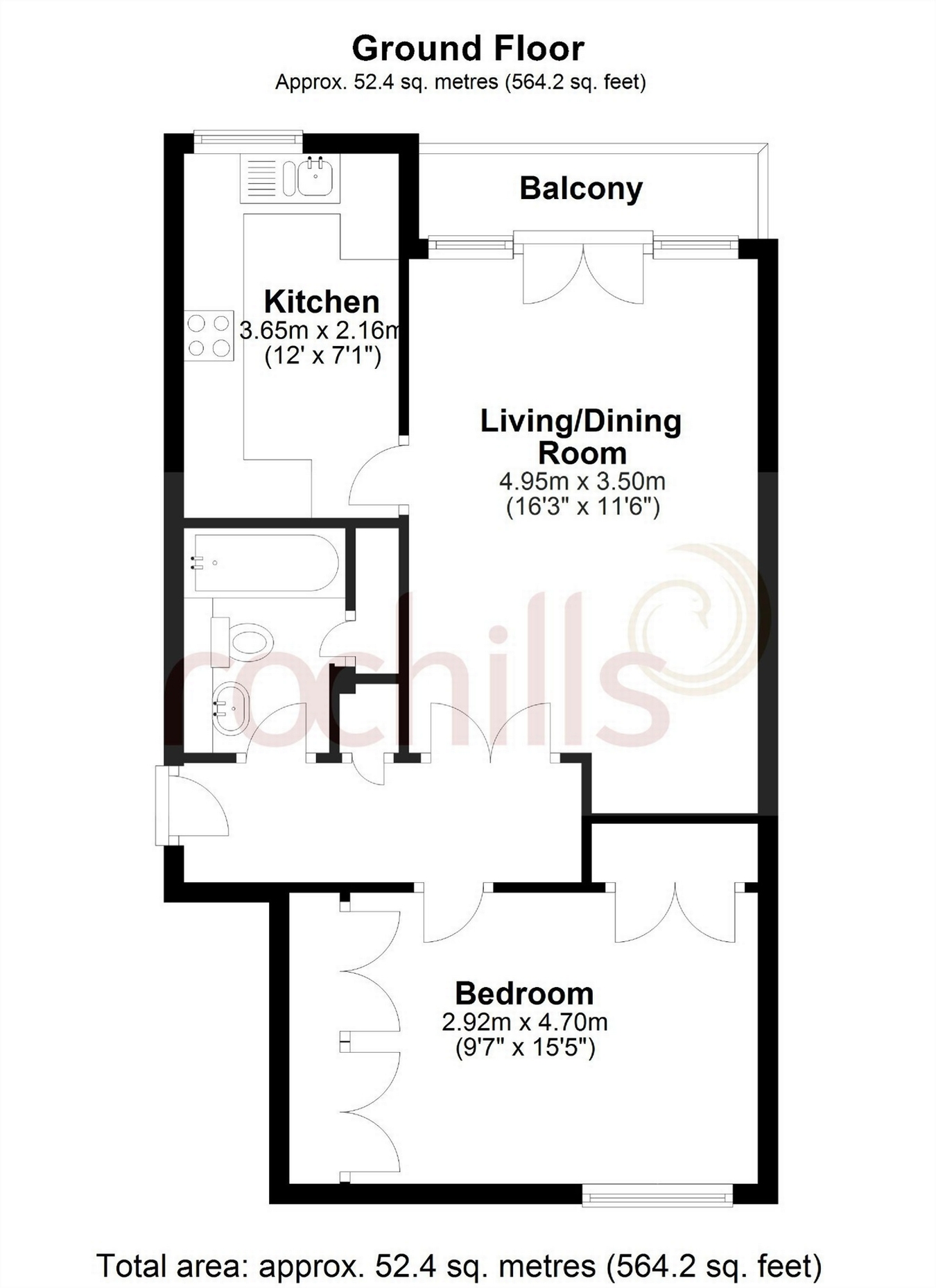 1 Bedrooms Flat for sale in St Marys, Victoria Road, Weybridge, Surrey KT13