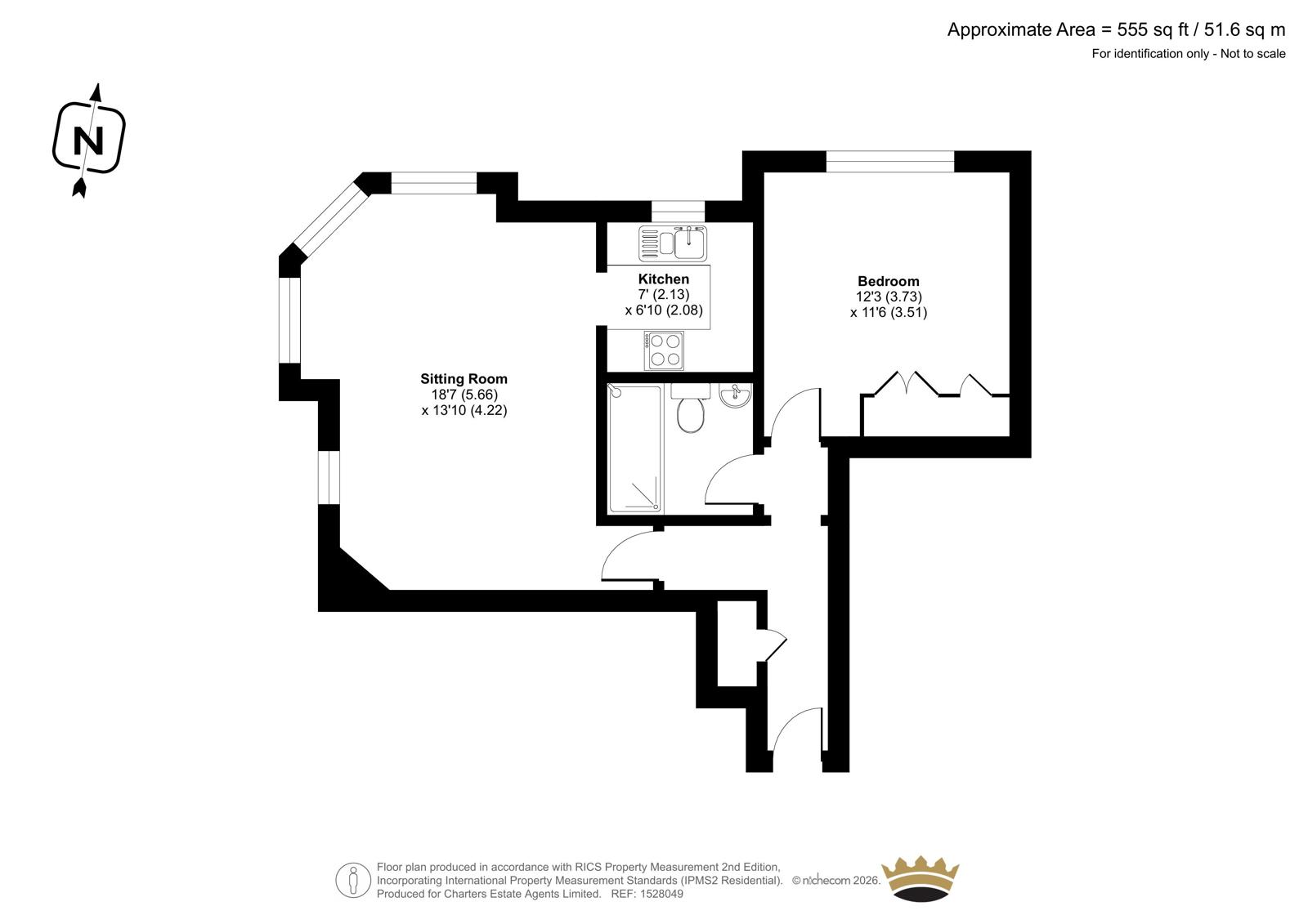Flat 6, 35, Regency Square, East Sussex floorplan