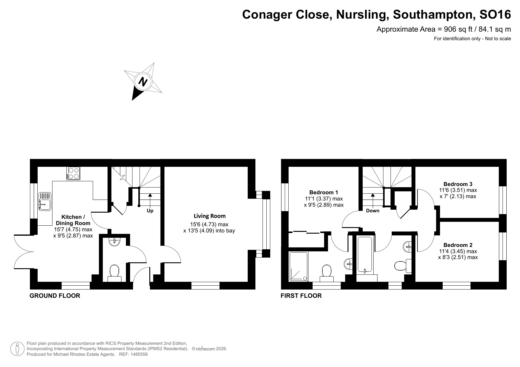 45, Conager Close, Southampton floorplan