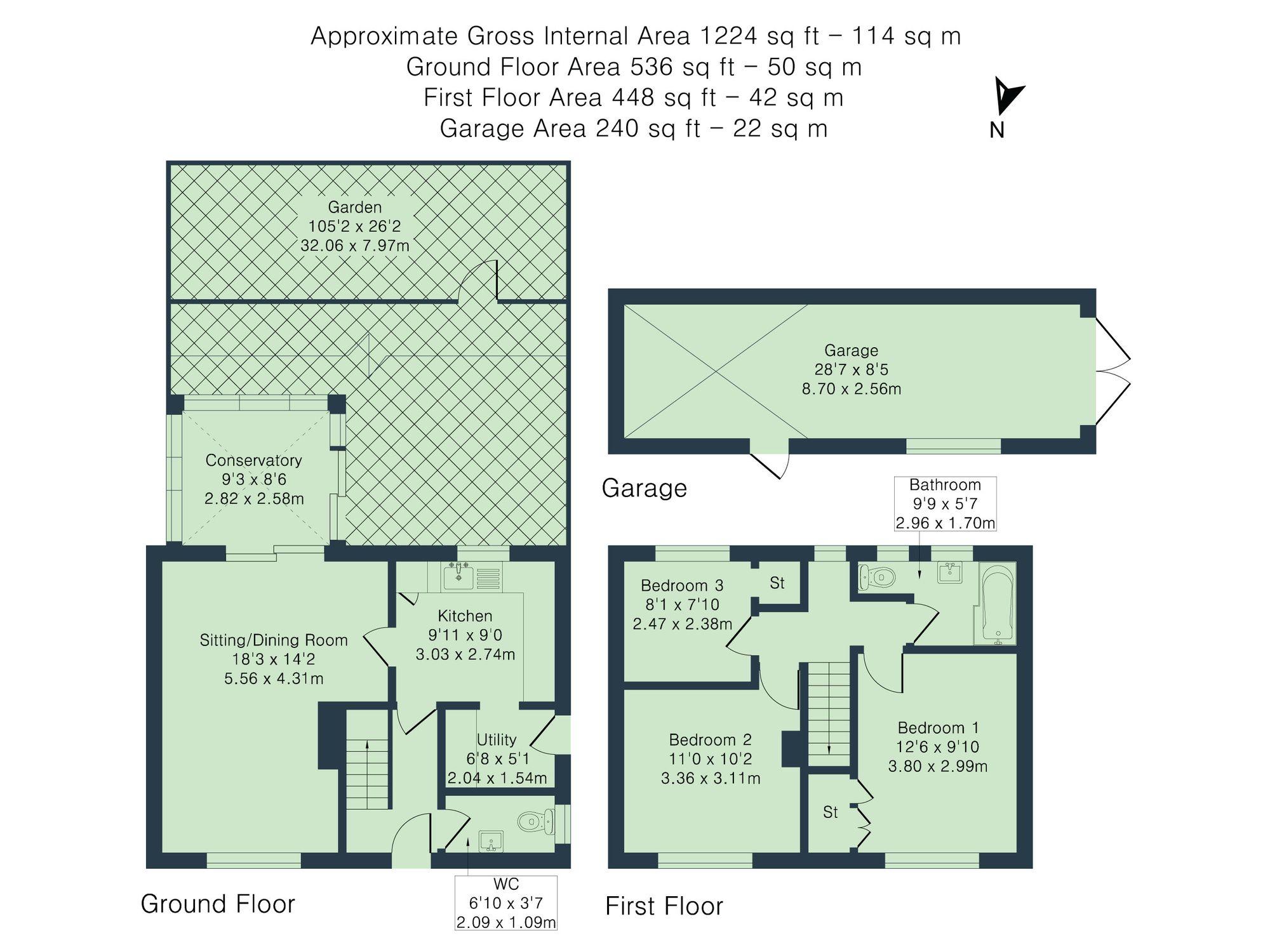 34 Minchery Road, Oxford floorplan