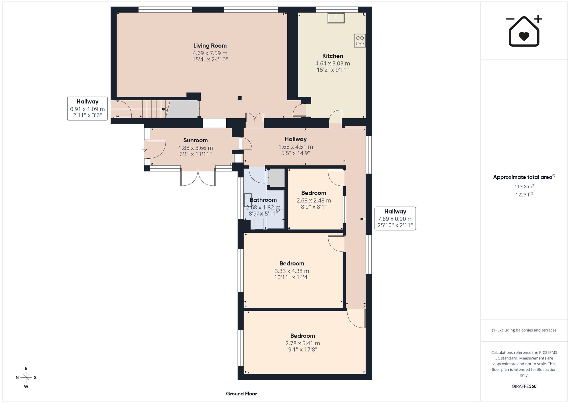 Flat 1, Northfield Court Northfield Road, Narberth floorplan
