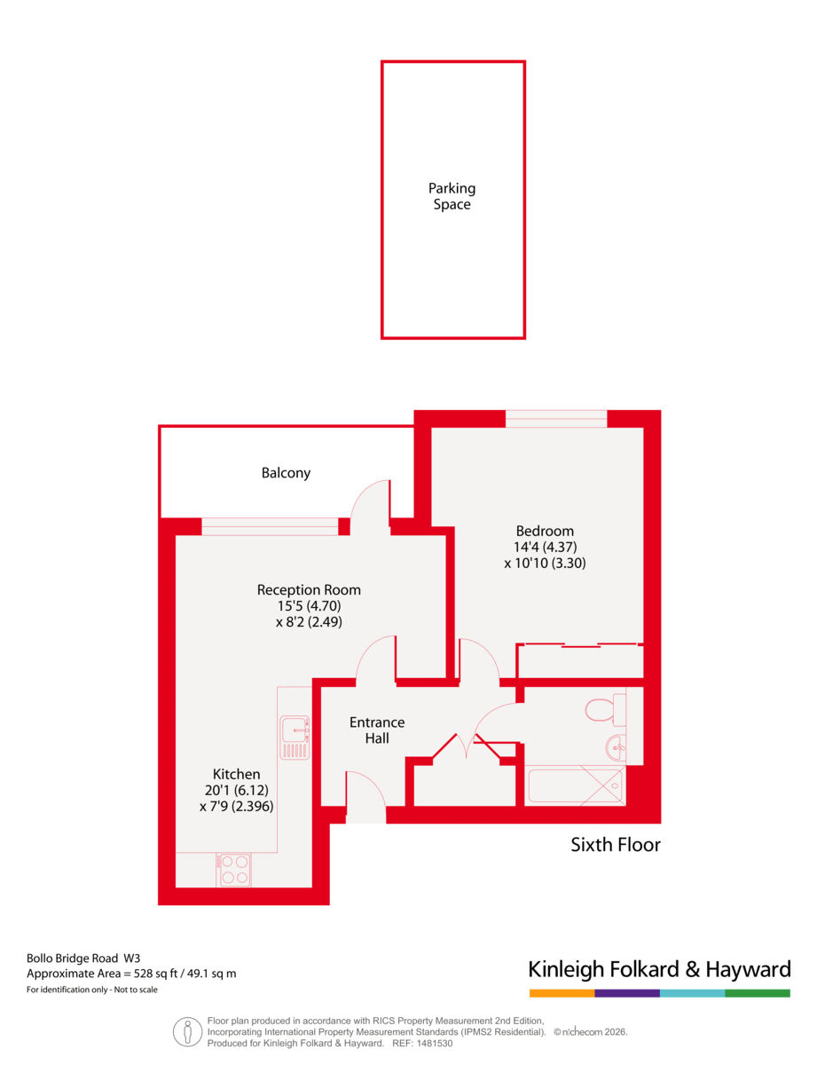 Flat 25, Herrick Court,, Bollo Bridge Road, London floorplan