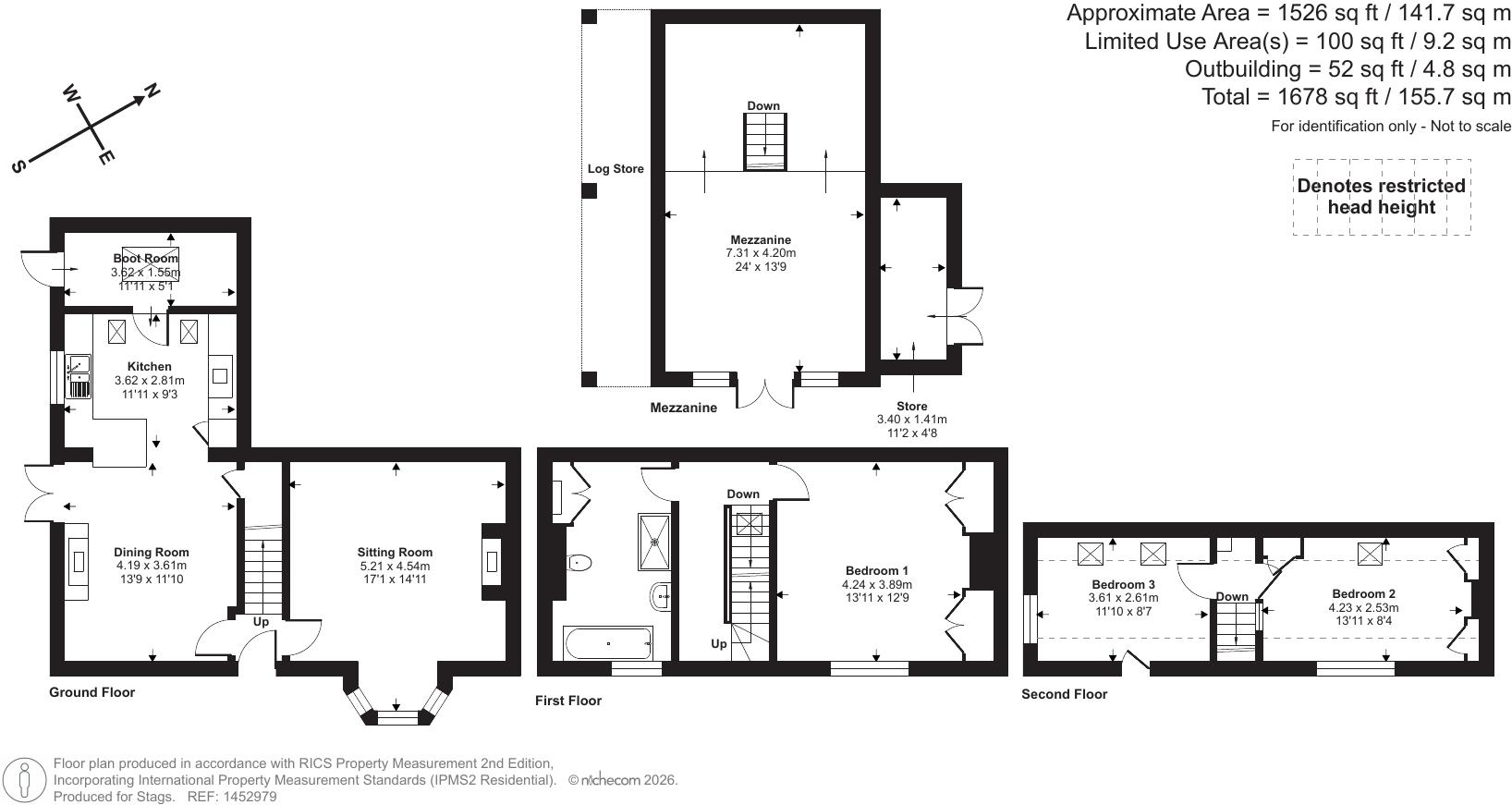 Woodmans Cottage, Watchet floorplan