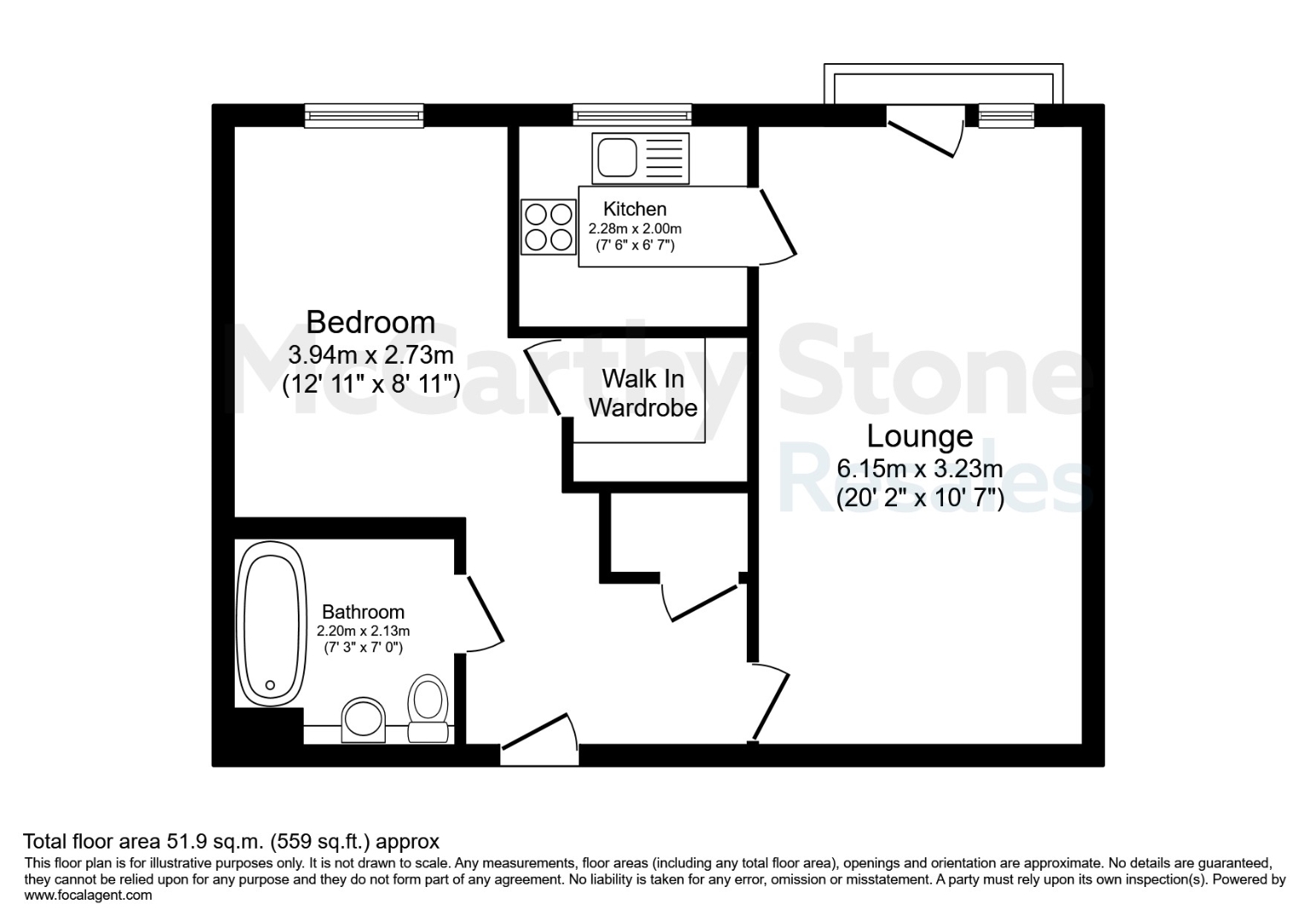 22 Lawrence Place, White Horse Lane, Maldon floorplan