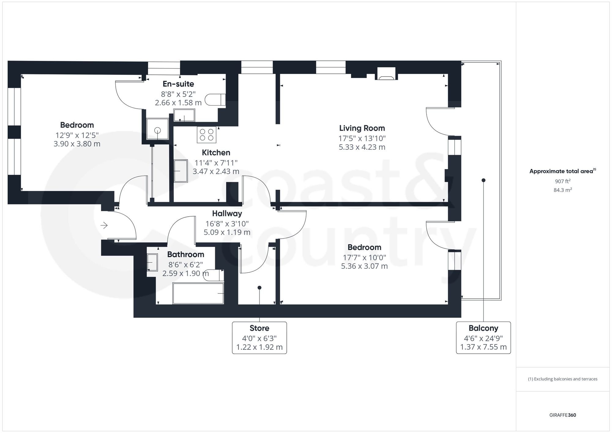 Flat 4, Tor Sands, Paignton floorplan