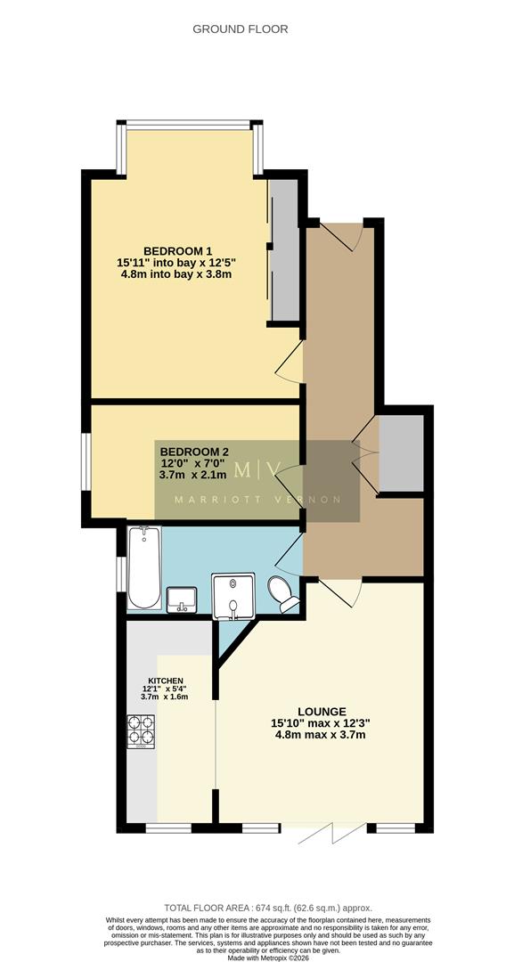 11A, Blenheim Park Road, South Croydon floorplan