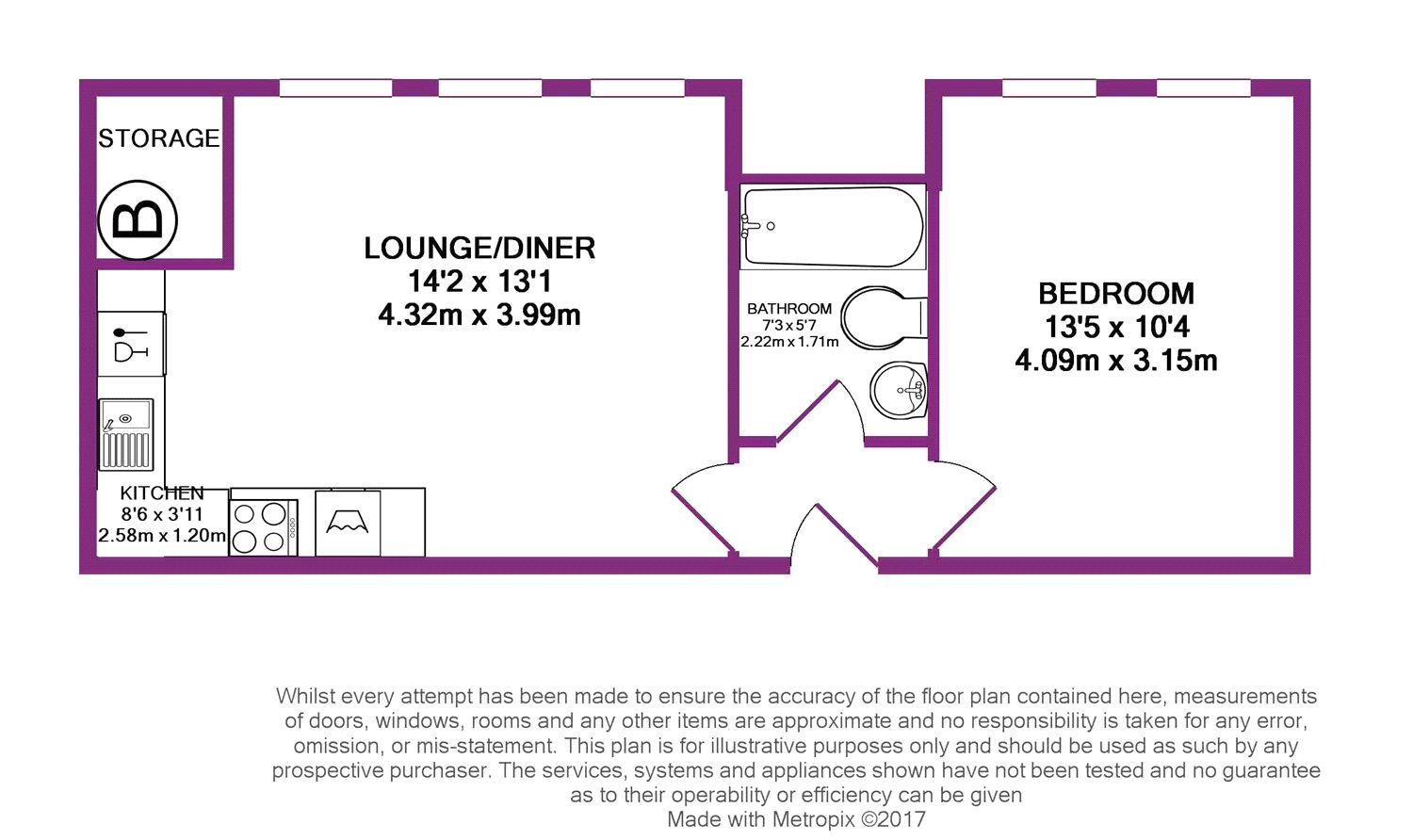 1 Bedrooms Flat to rent in Chiltern House, 24 King Street, Watford, Hertfordshire WD18