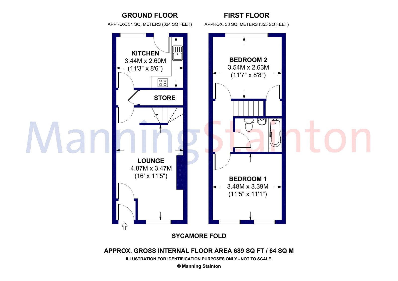 Sycamore Fold, Holbeck, Leeds LS11, 2 bedroom terraced house for sale