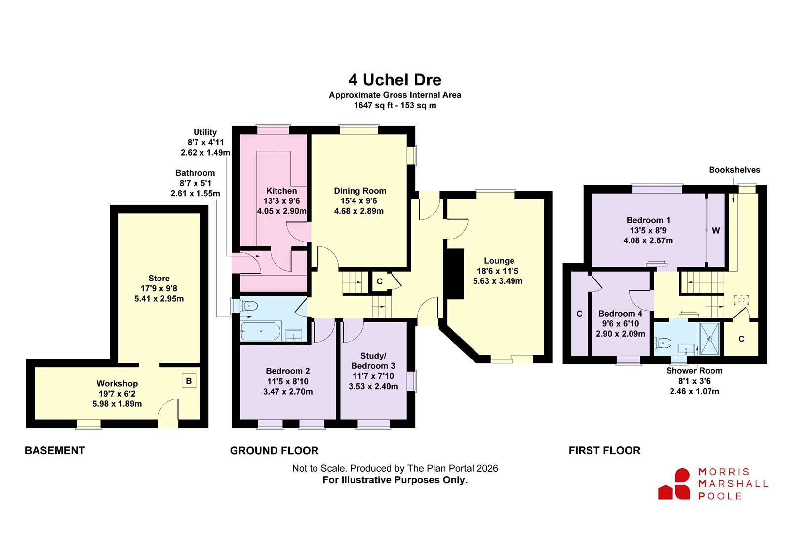 4, Uchel Dre, Newtown floorplan