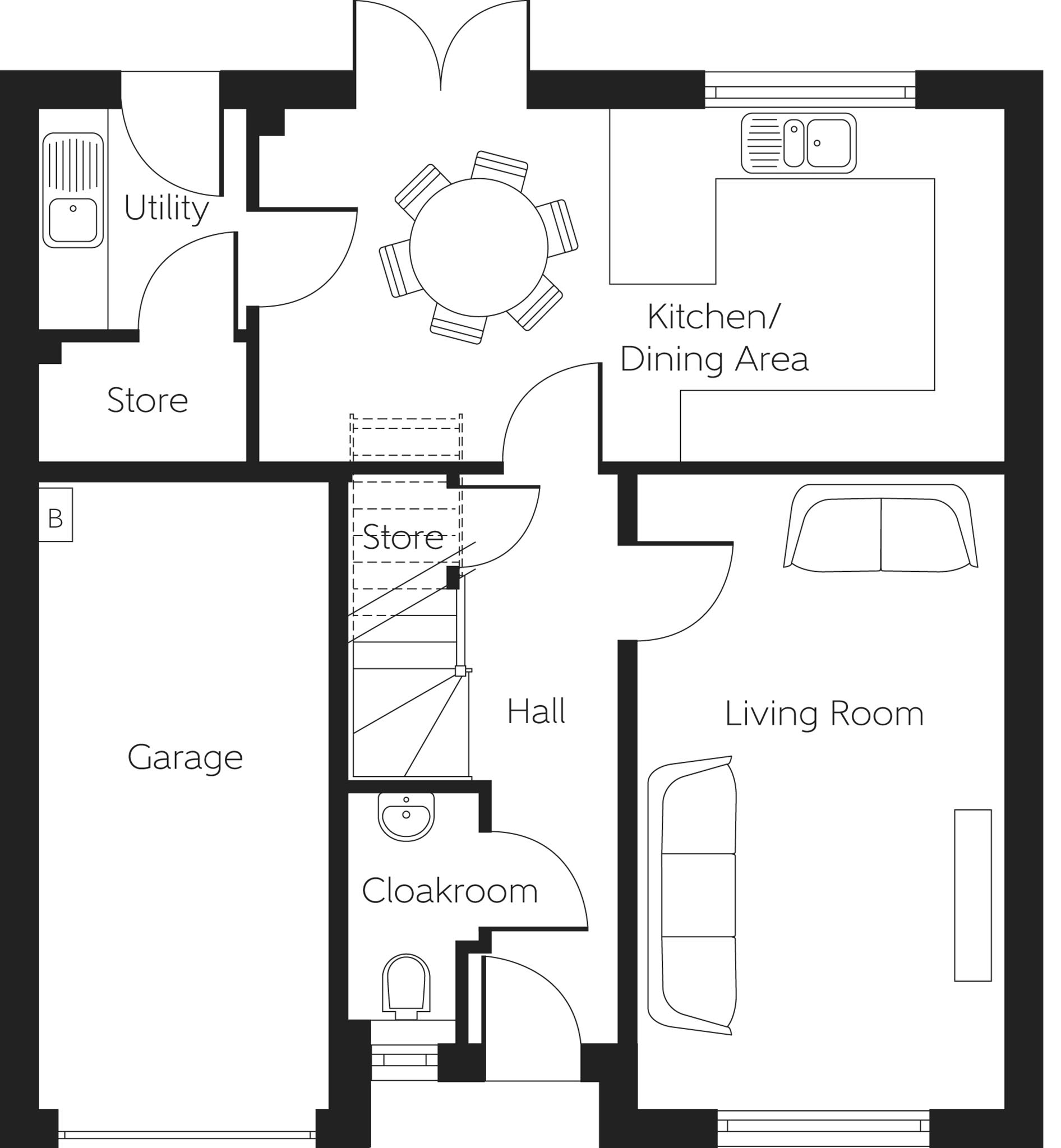 162, Main Street, Newmains floorplan