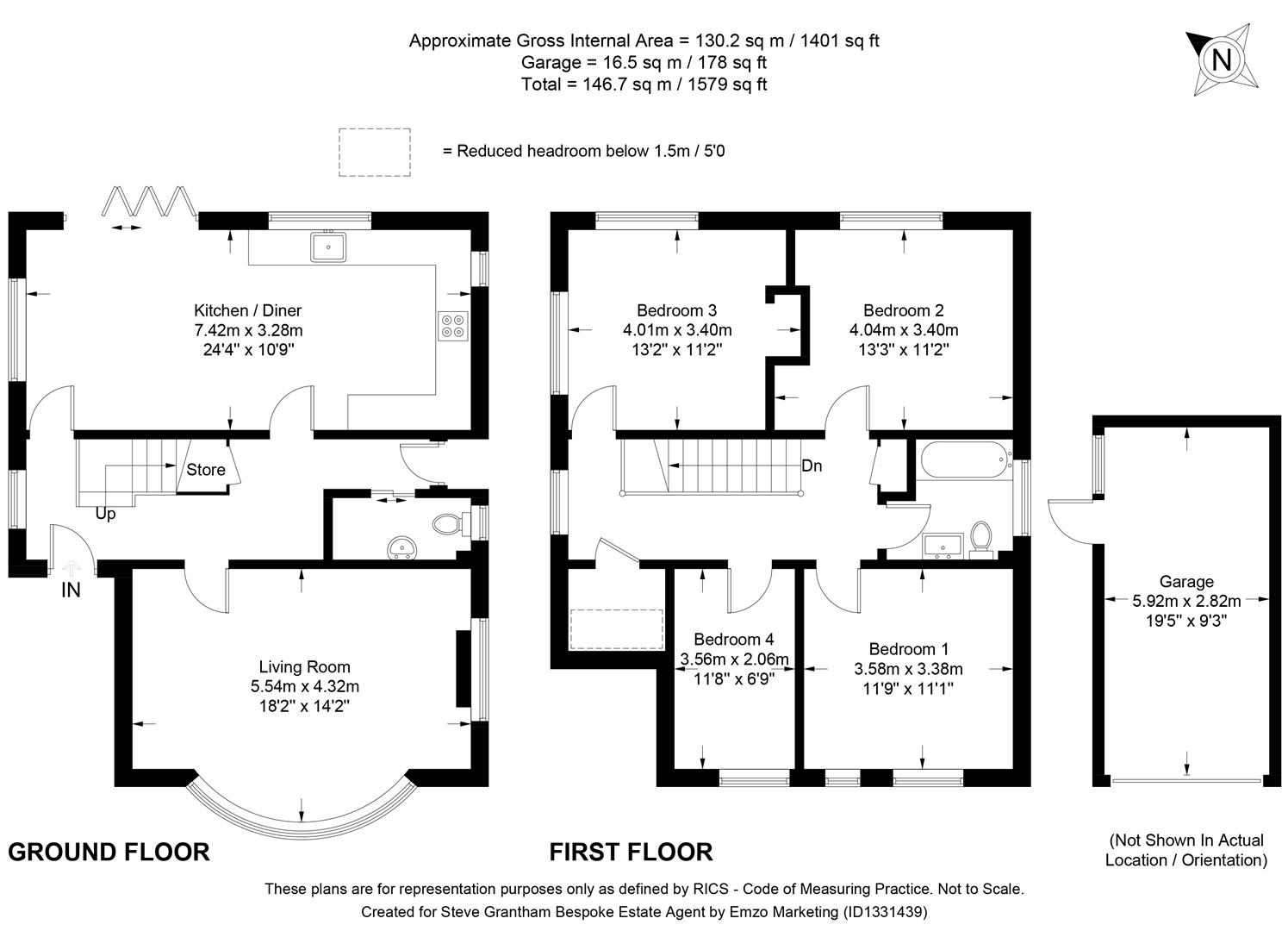 60B, Murray Road, Horndean floorplan