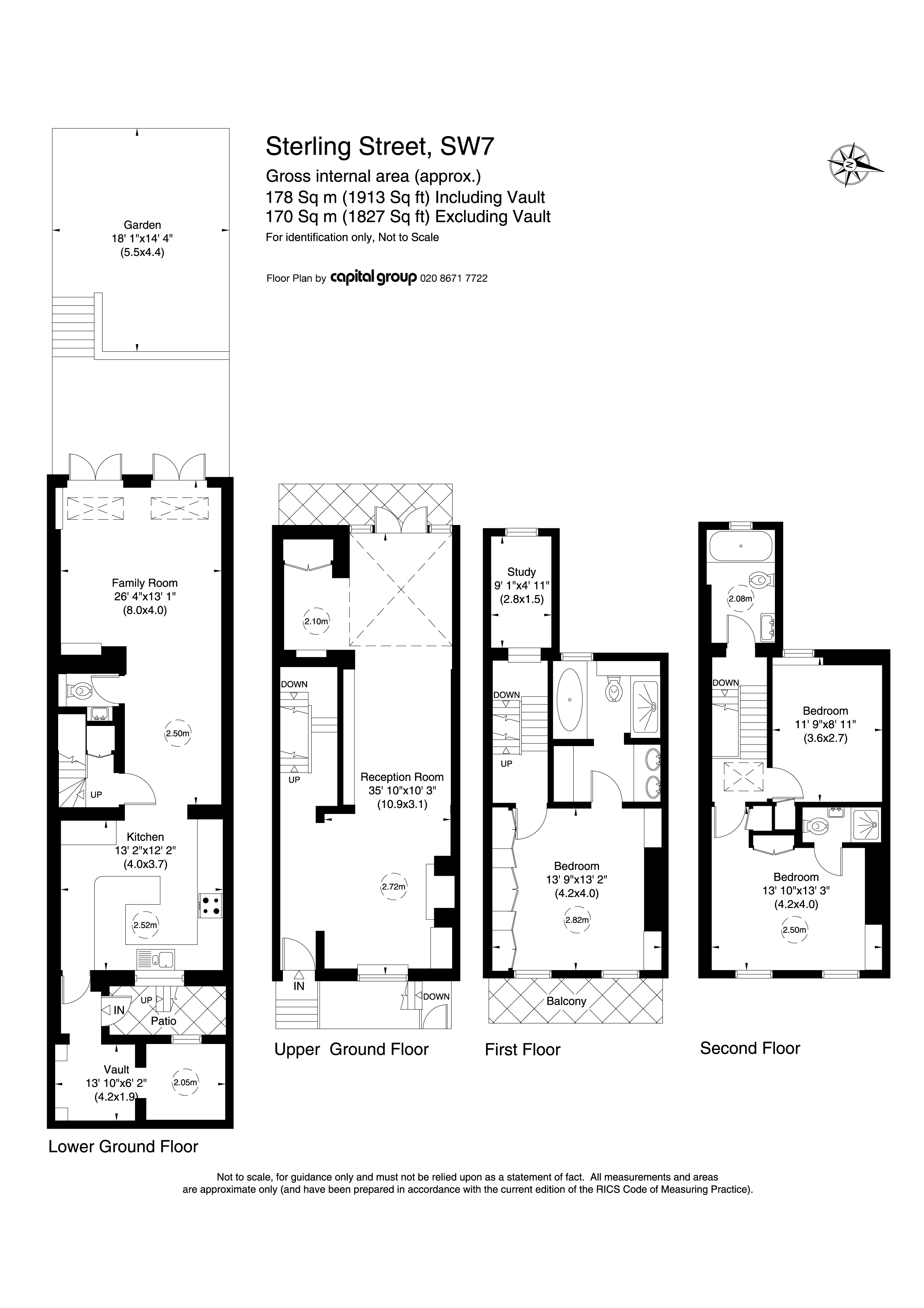 3 Bedrooms Terraced house for sale in Sterling Street, London SW7