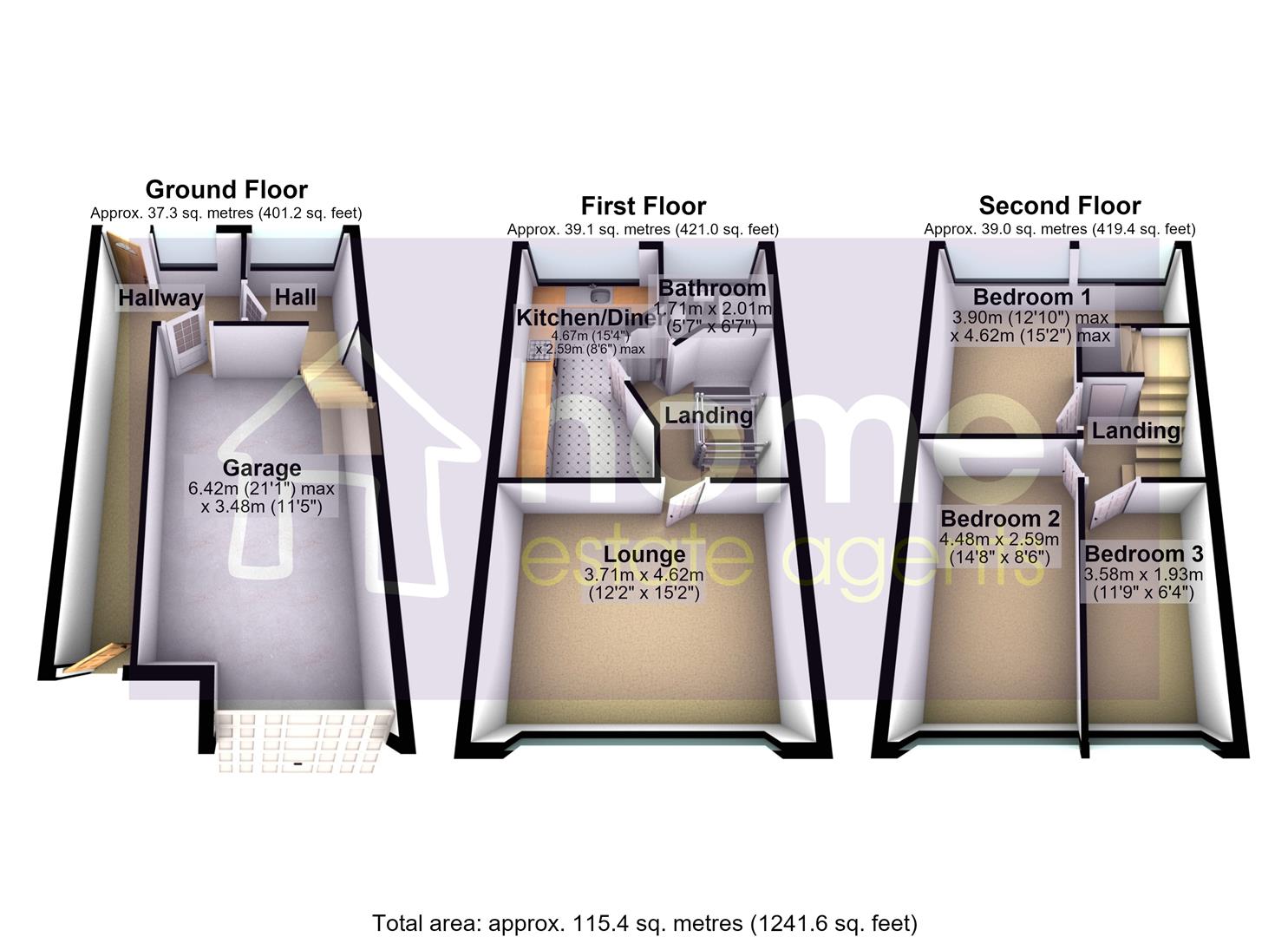 Ashes Close, Stalybridge floorplan