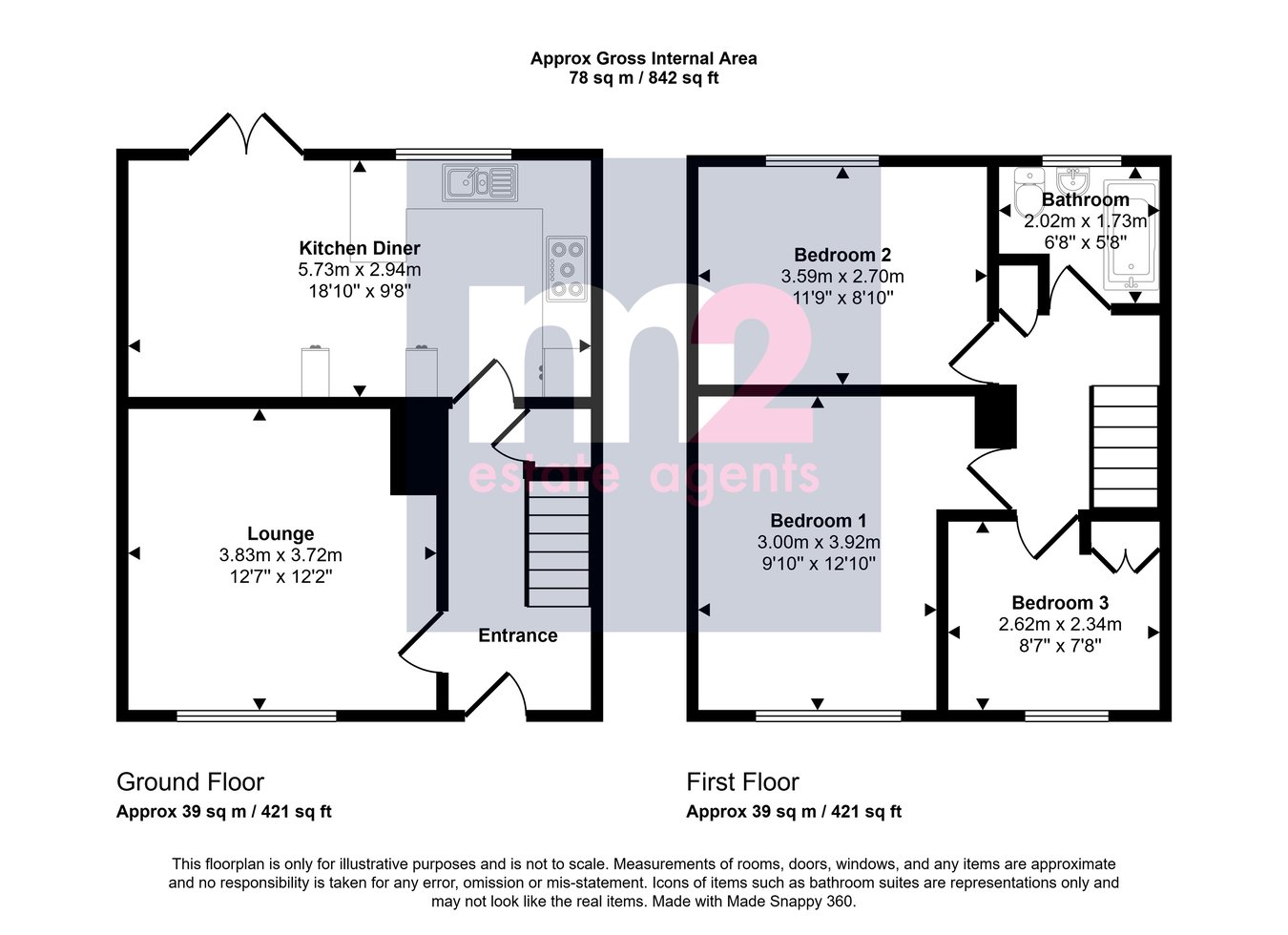 194, Underhill Crescent, Abergavenny floorplan
