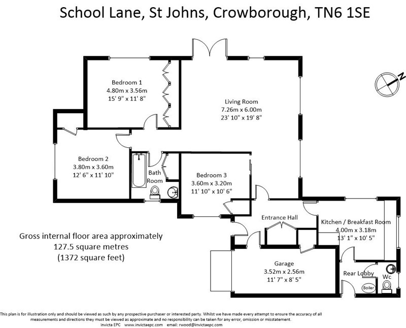 3 Bedrooms  for sale in School Lane, St. Johns, Crowborough TN6