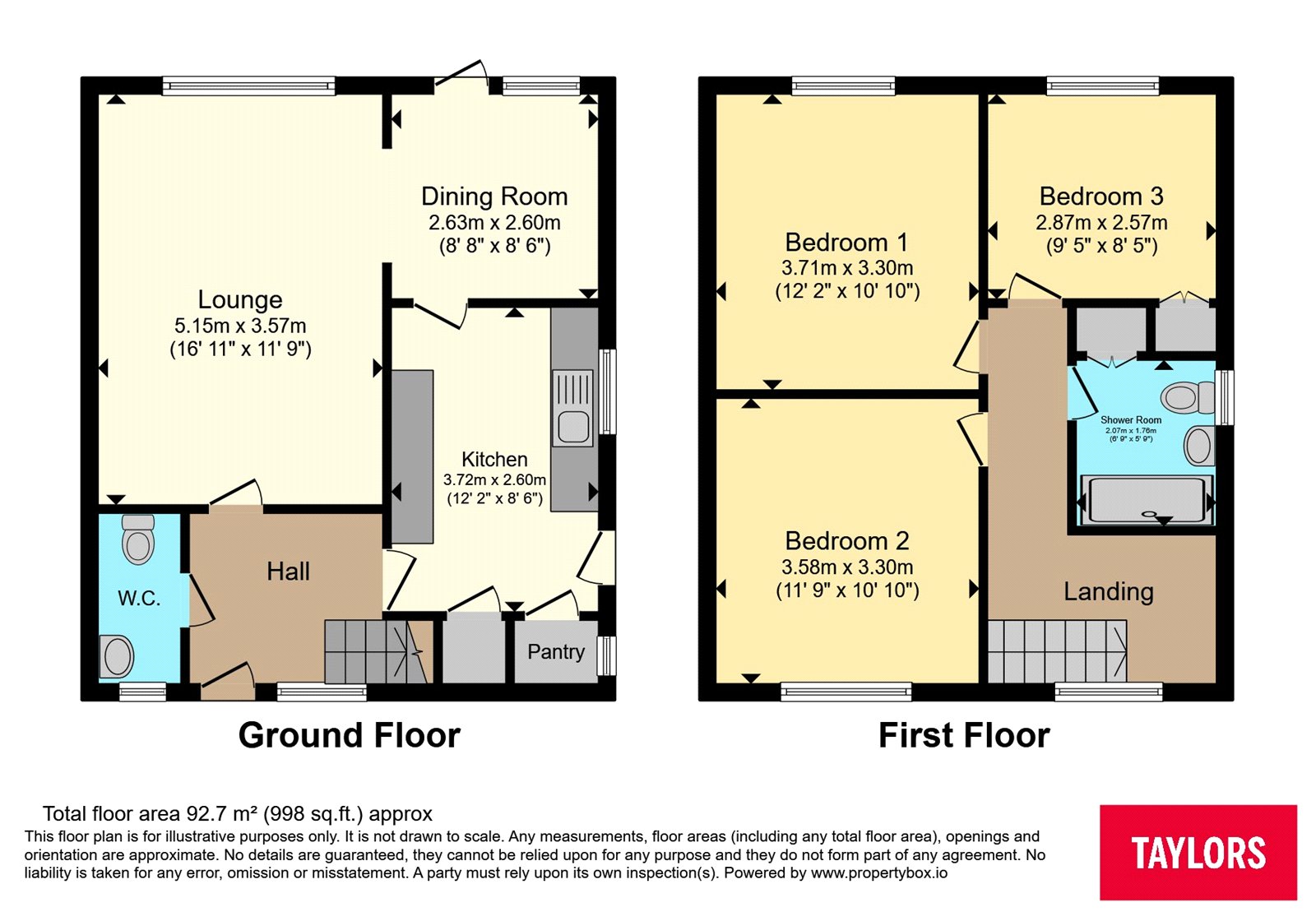 80, Chiltern Avenue, Northamptonshire floorplan