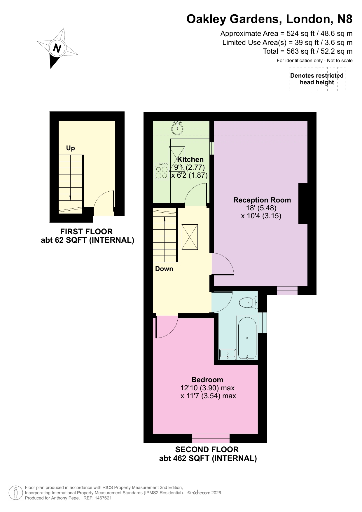 Oakley Gardens, London floorplan