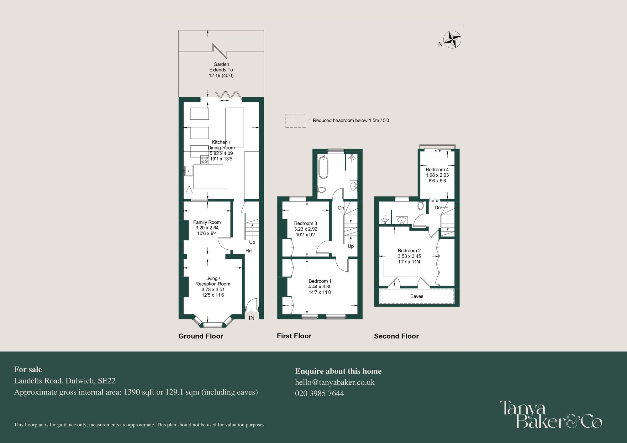 6 Landells Road, London floorplan