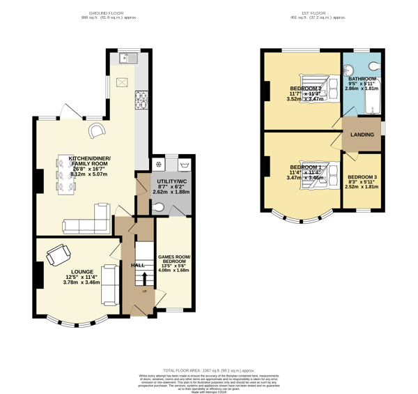 St. Albans Crescent, Altrincham floorplan