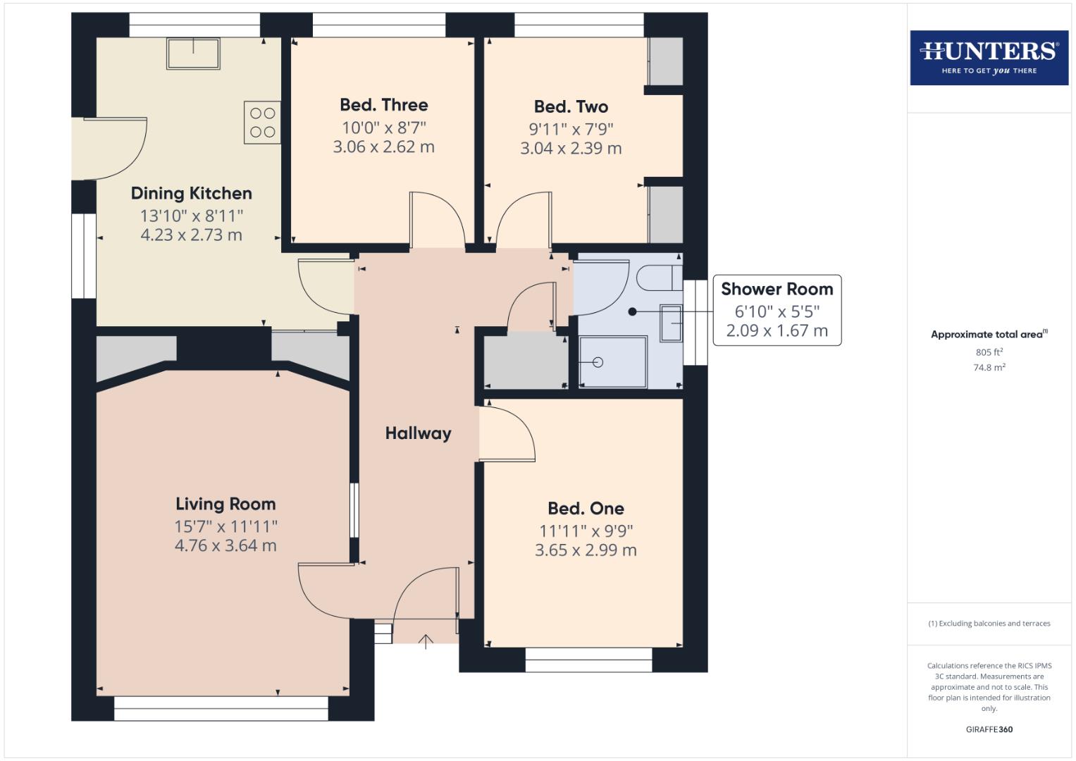 15, Acredale Road, Carlisle floorplan