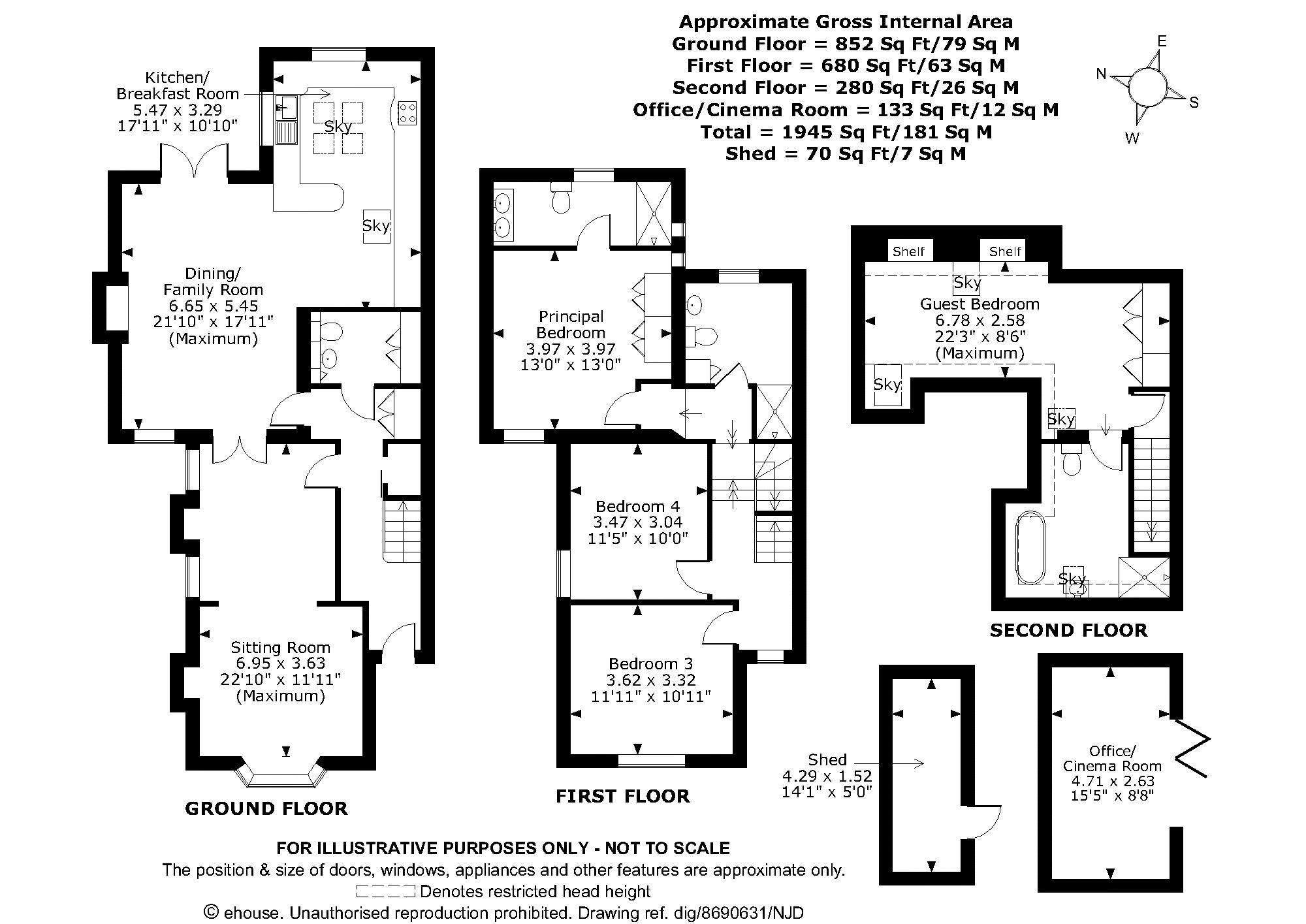 Dukesmead, Willow Walk, Shere floorplan